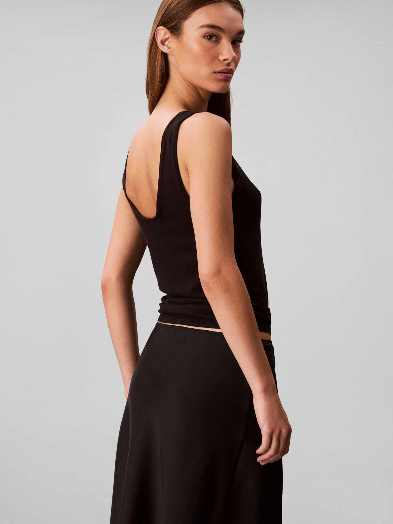 CALVIN KLEIN - Fine Gauge Viscose Tank CALVIN KLEIN - Fine Gauge Viscose Tank