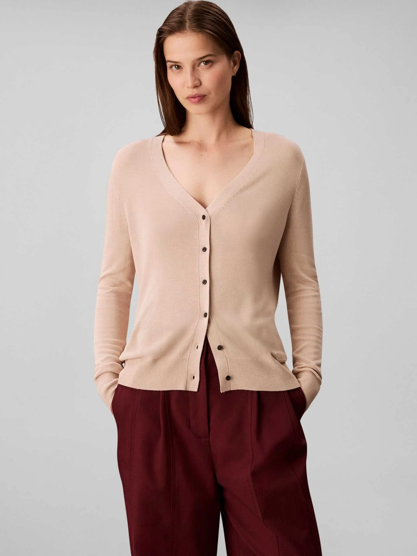 CALVIN KLEIN - Fine Gauge Viscose... CALVIN KLEIN - Fine Gauge Viscose...