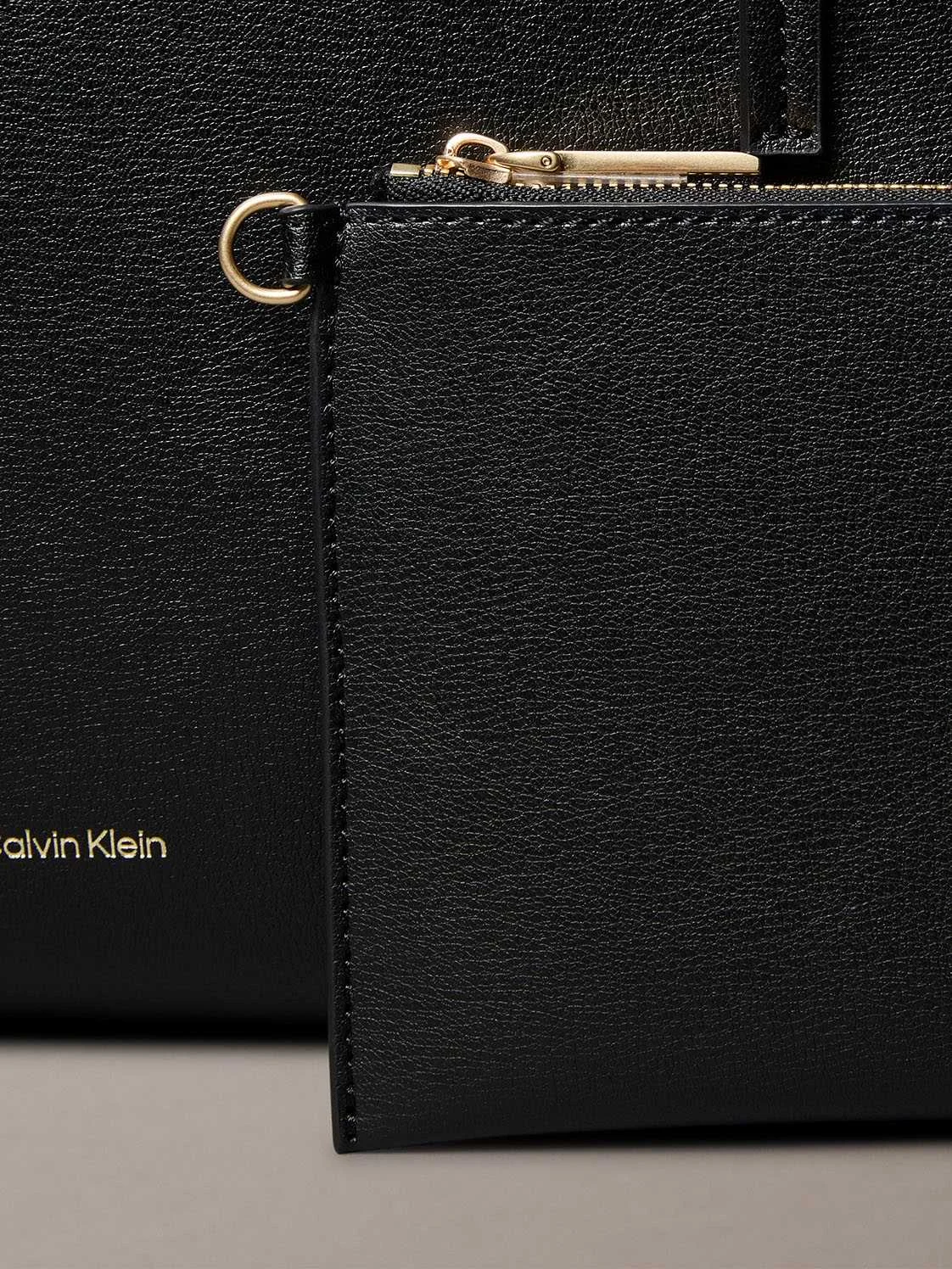 CALVIN KLEIN - FOIL LOGO TOTE W/POUCH CALVIN KLEIN - FOIL LOGO TOTE W/POUCH