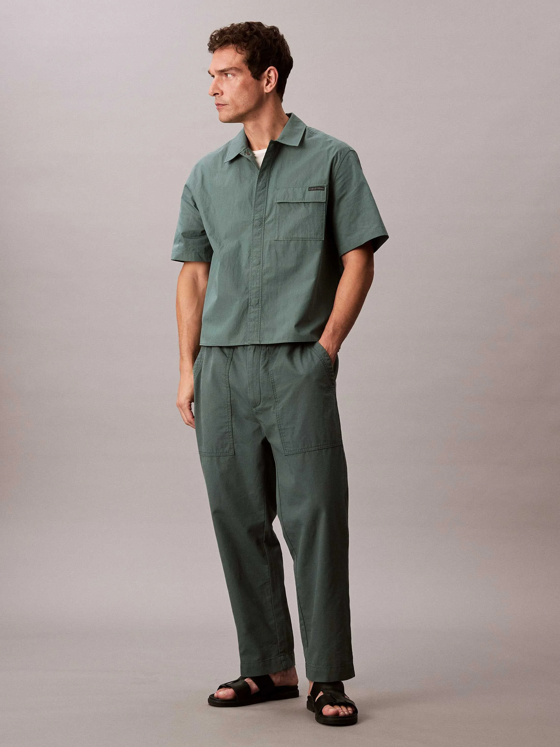 CALVIN KLEIN JEANS - SS COTTON NYLON... CALVIN KLEIN JEANS - SS COTTON NYLON...