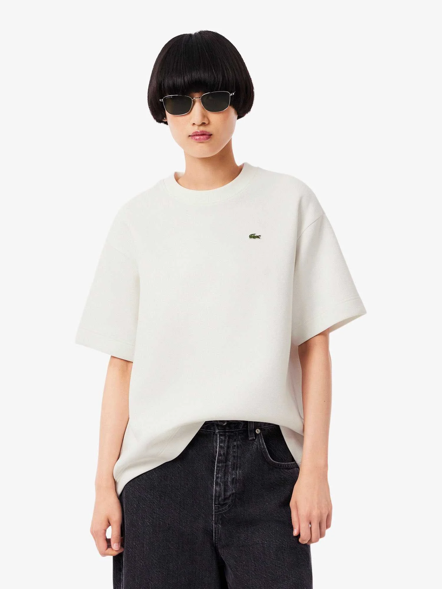 Lacoste - Oversized Double Face Pique... Lacoste - Oversized Double Face Pique...