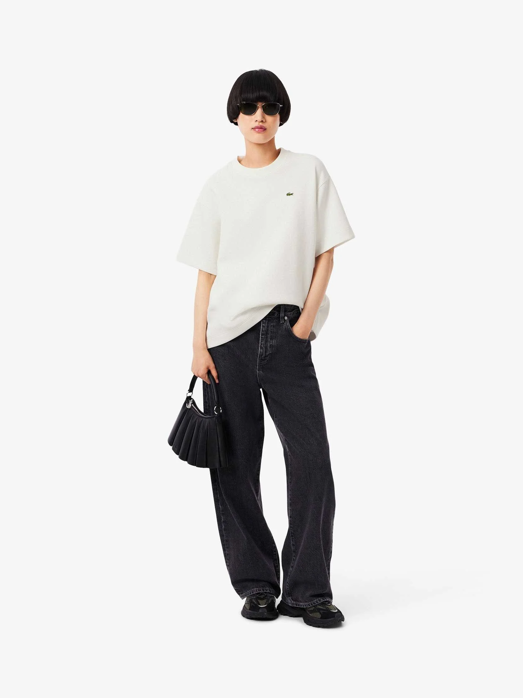 Lacoste - Oversized Double Face Pique... Lacoste - Oversized Double Face Pique...