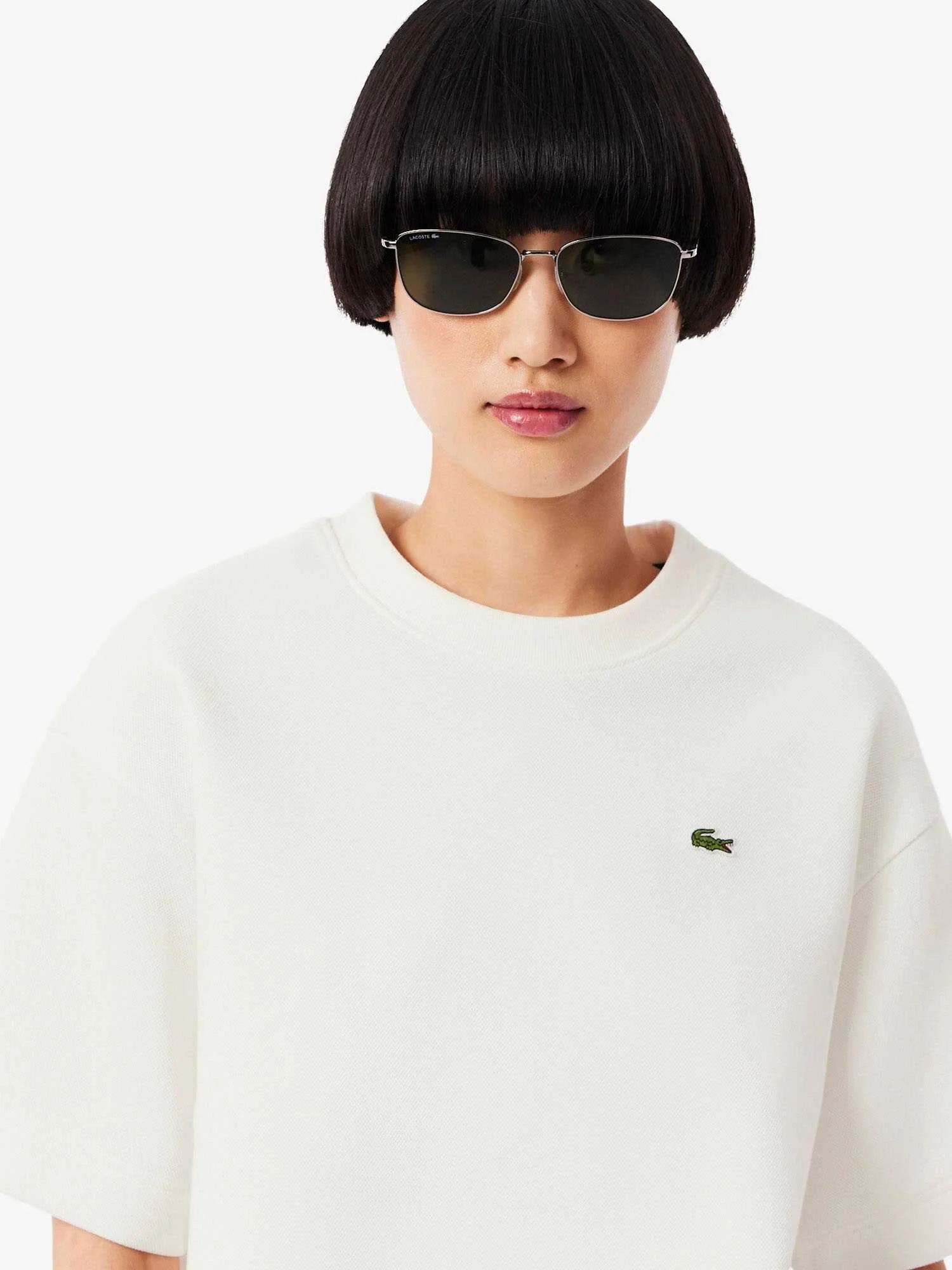 Lacoste - Oversized Double Face Pique... Lacoste - Oversized Double Face Pique...
