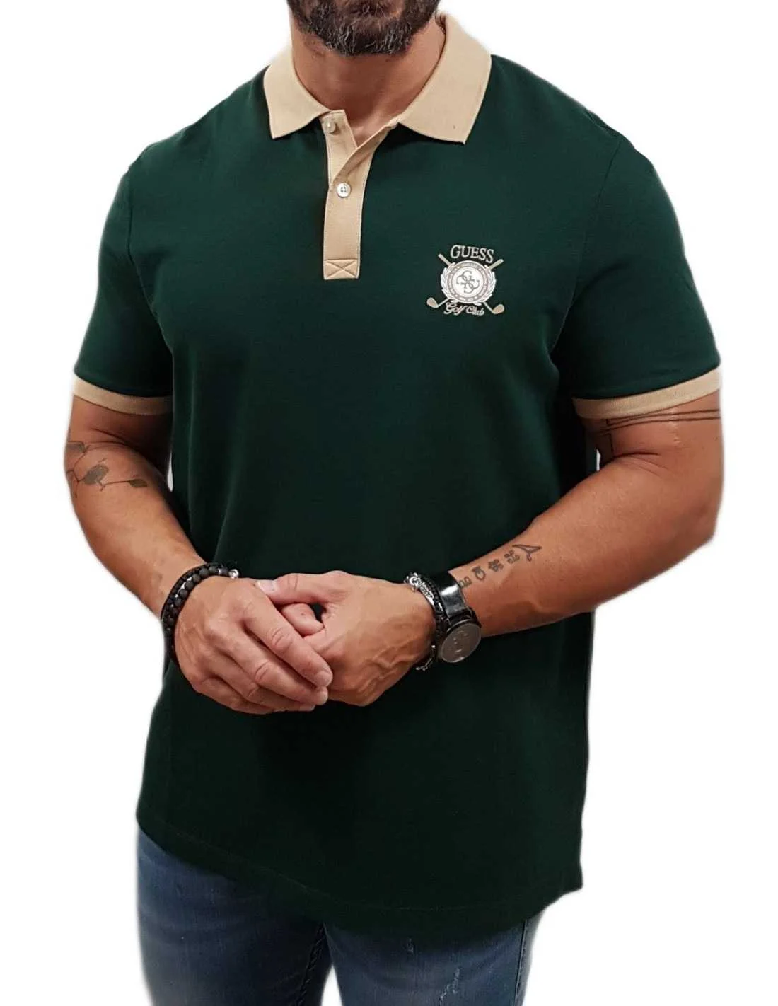 GUESS - EMBLEM SS POLO GUESS - EMBLEM SS POLO