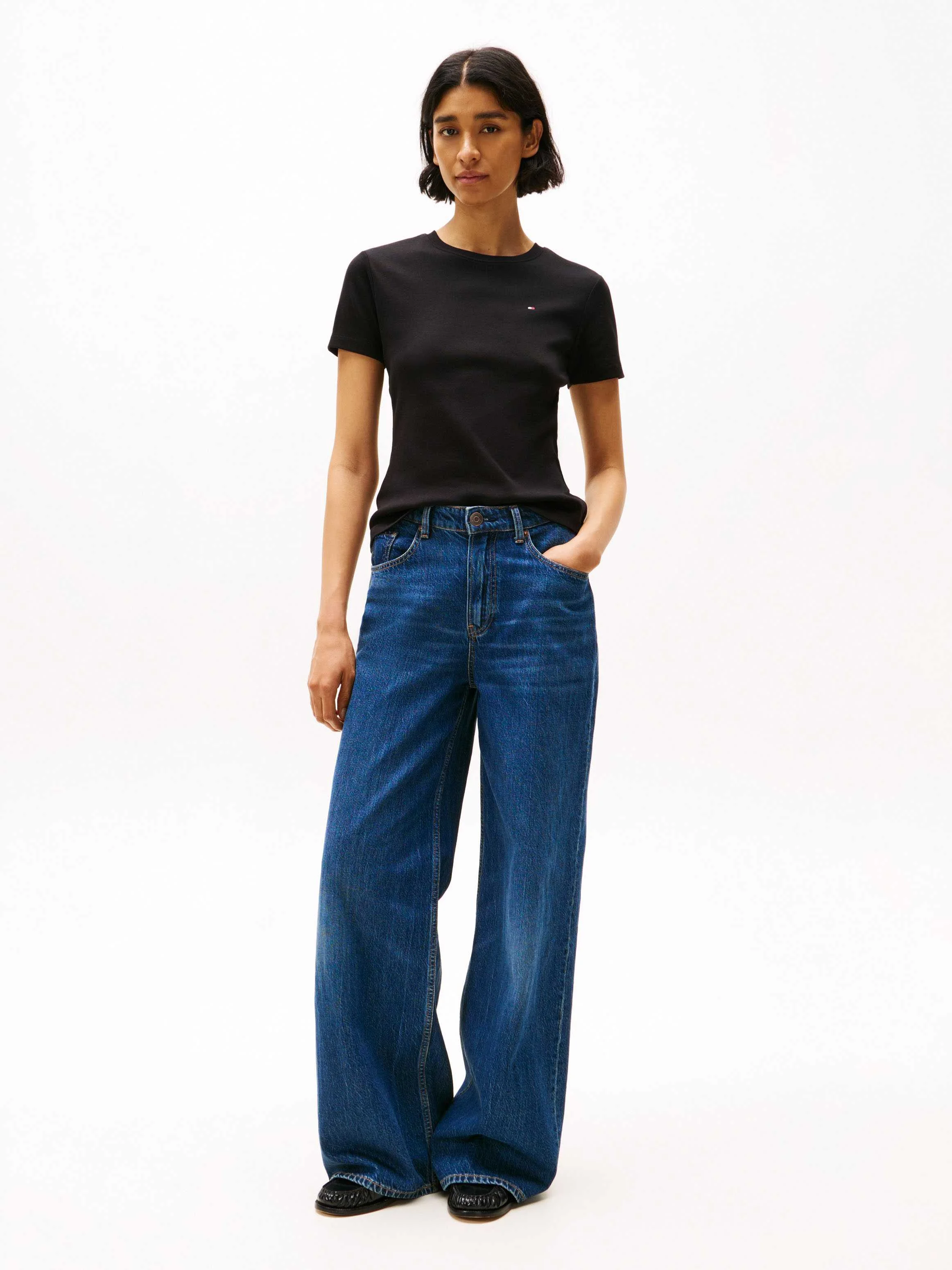 Tommy Hilfiger - SLIM CODY C-NK SS Tommy Hilfiger - SLIM CODY C-NK SS
