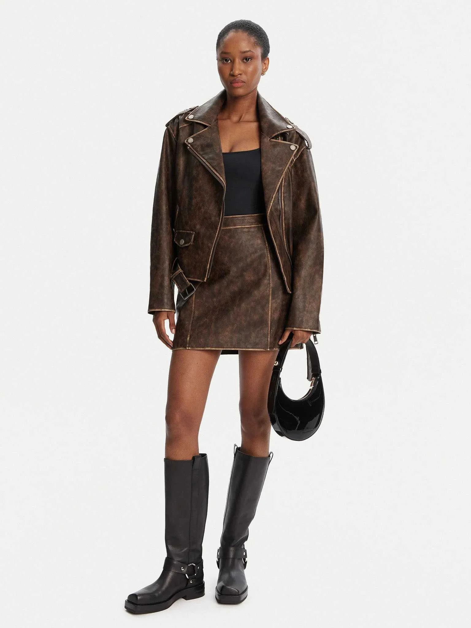 GUESS - CHARLENE PU SKIRT GUESS - CHARLENE PU SKIRT