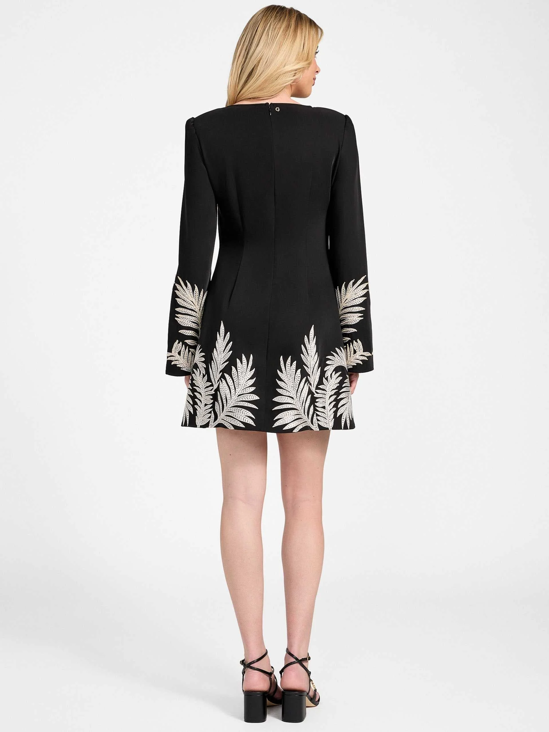 GUESS - LS ANGELE PLACED MINI DRESS GUESS - LS ANGELE PLACED MINI DRESS