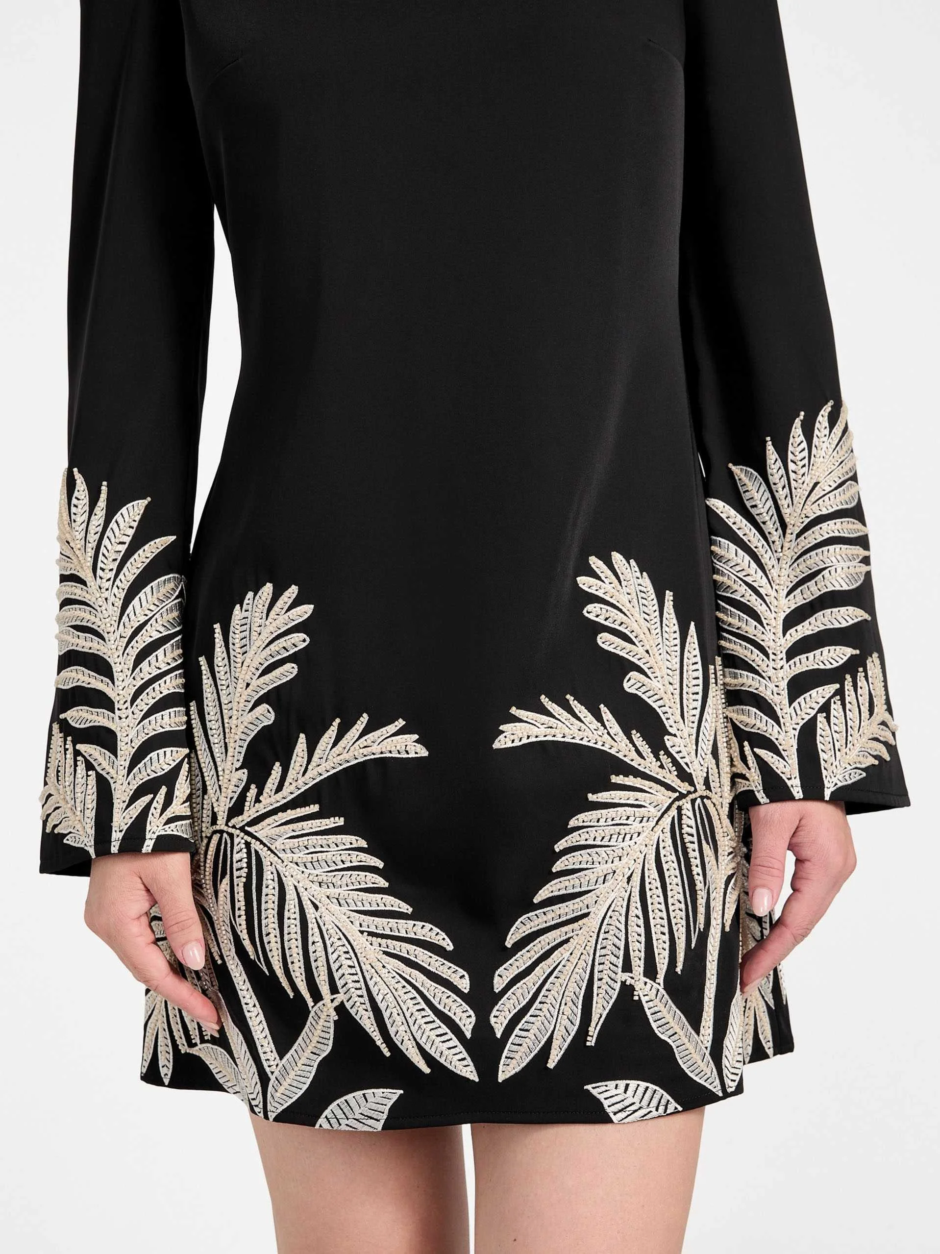 GUESS - LS ANGELE PLACED MINI DRESS GUESS - LS ANGELE PLACED MINI DRESS