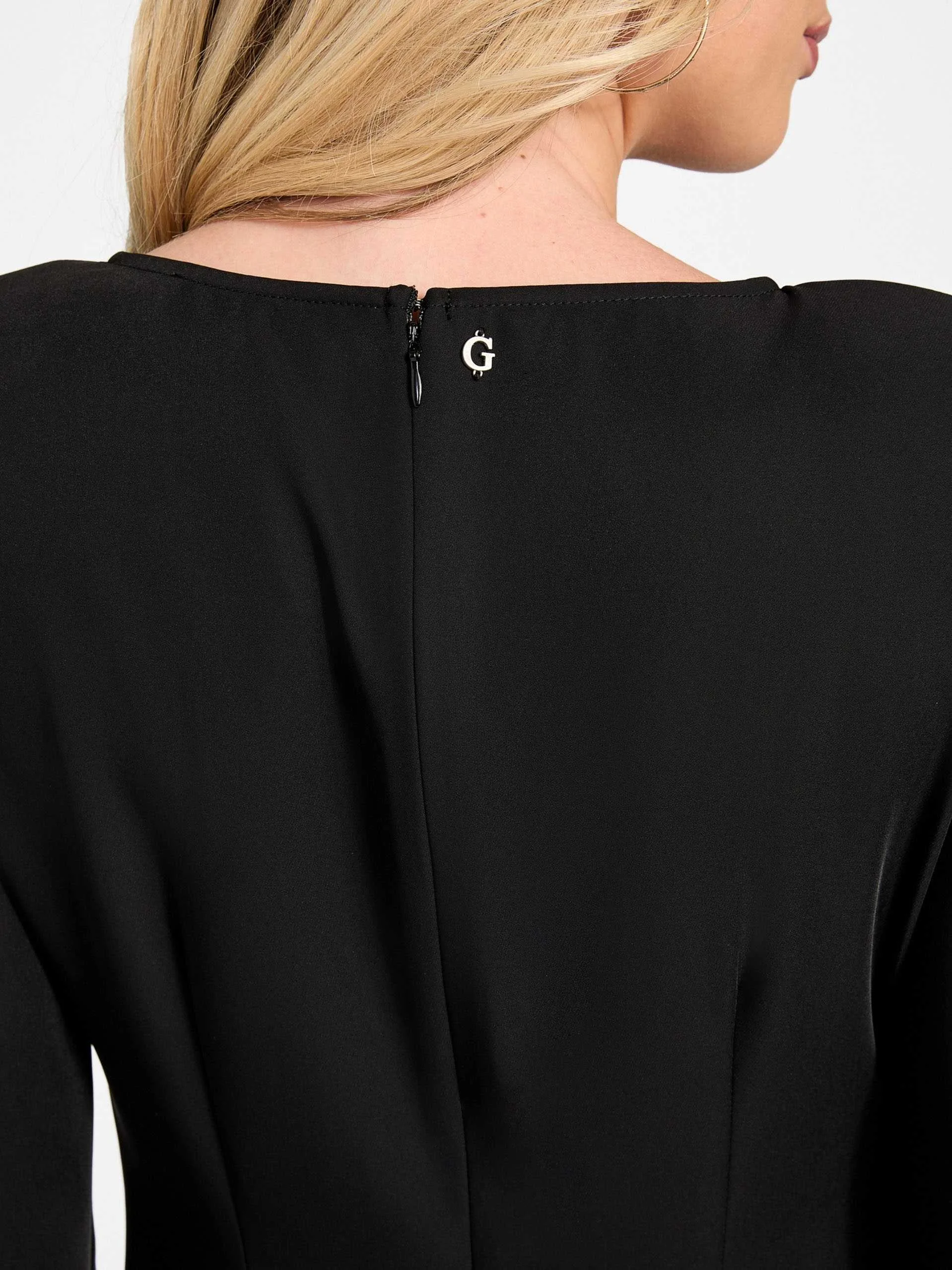 GUESS - LS ANGELE PLACED MINI DRESS GUESS - LS ANGELE PLACED MINI DRESS