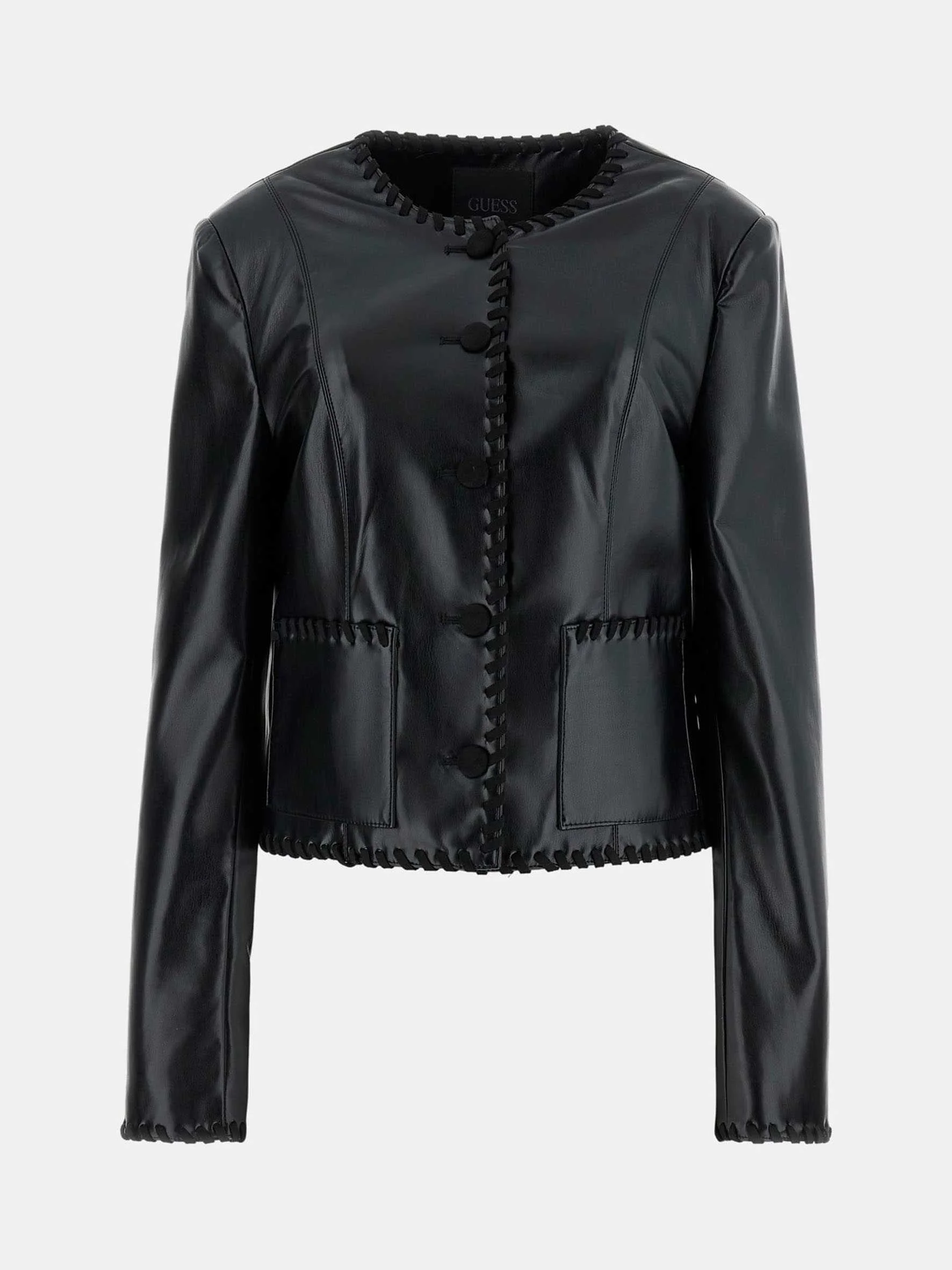 GUESS - LEONTINE EMBRO STITCH JACKET GUESS - LEONTINE EMBRO STITCH JACKET