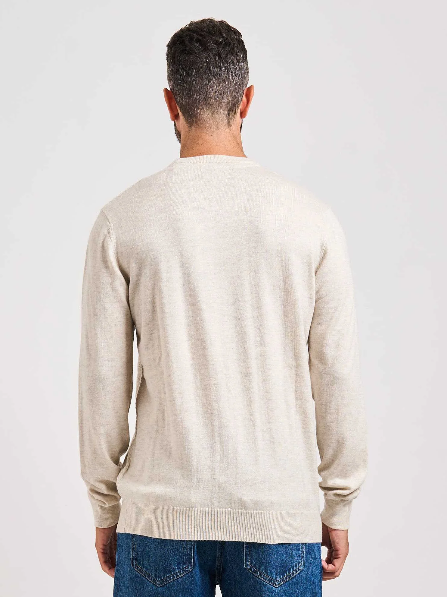 GUESS - JAMAAR CN STITCHED SWTR GUESS - JAMAAR CN STITCHED SWTR