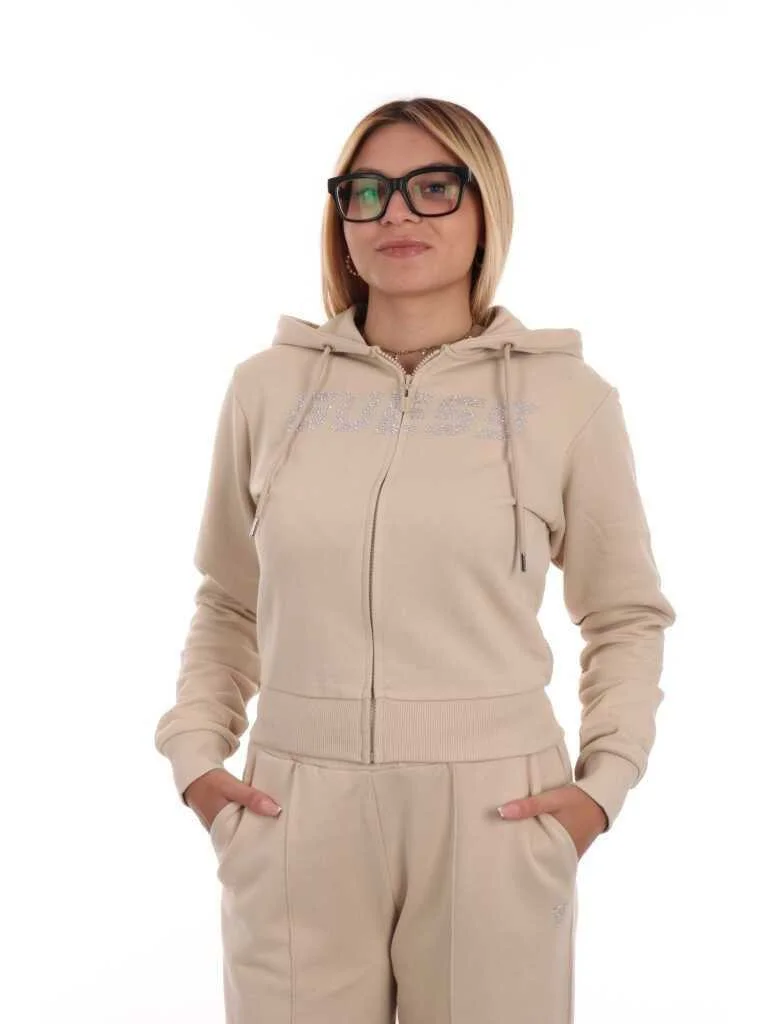 GUESS - PRIMULA RHINESTONES FULL ZIP S GUESS - PRIMULA RHINESTONES FULL ZIP S