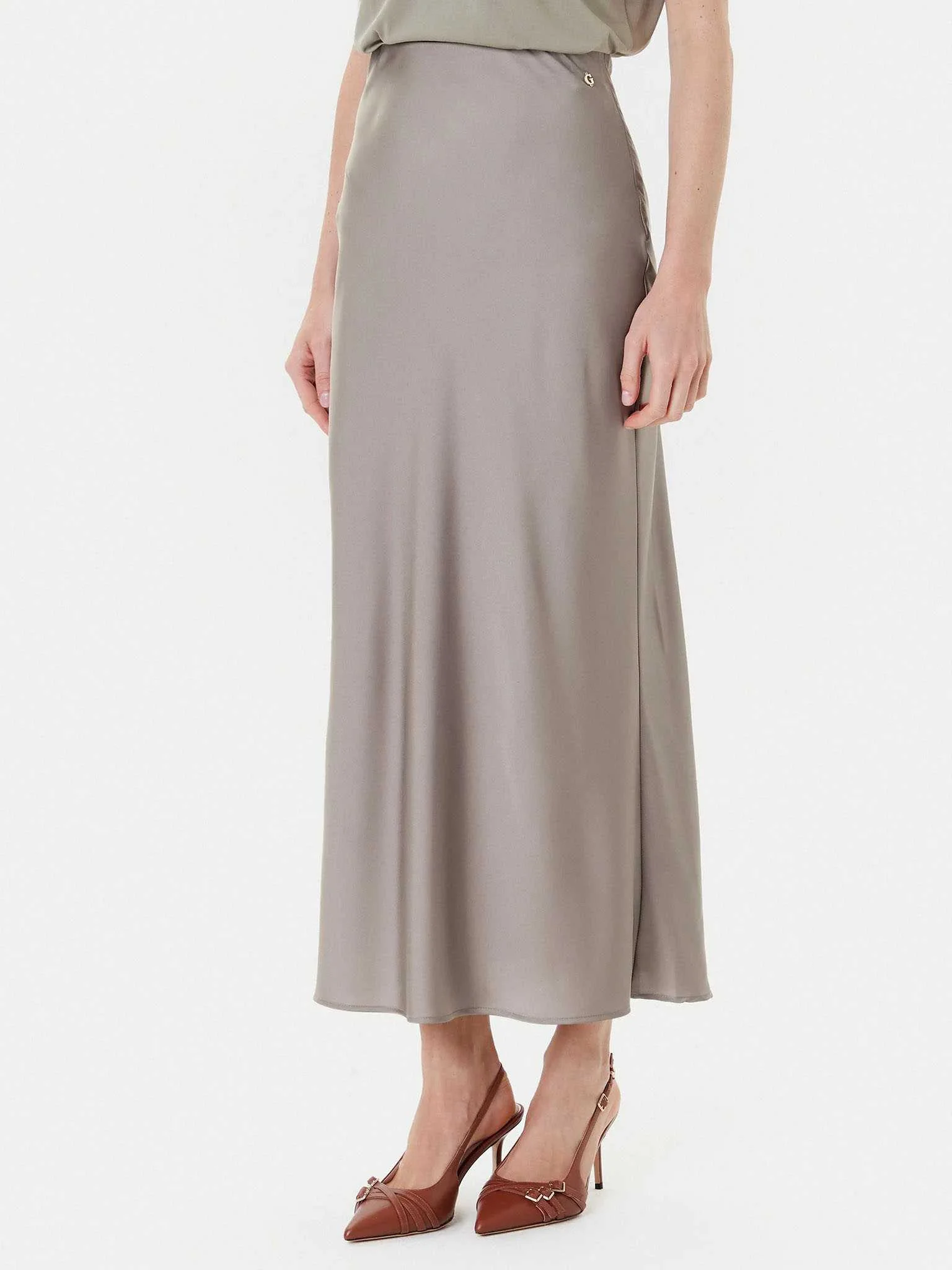 GUESS - SIBILLA LONG SATIN SKIRT GUESS - SIBILLA LONG SATIN SKIRT