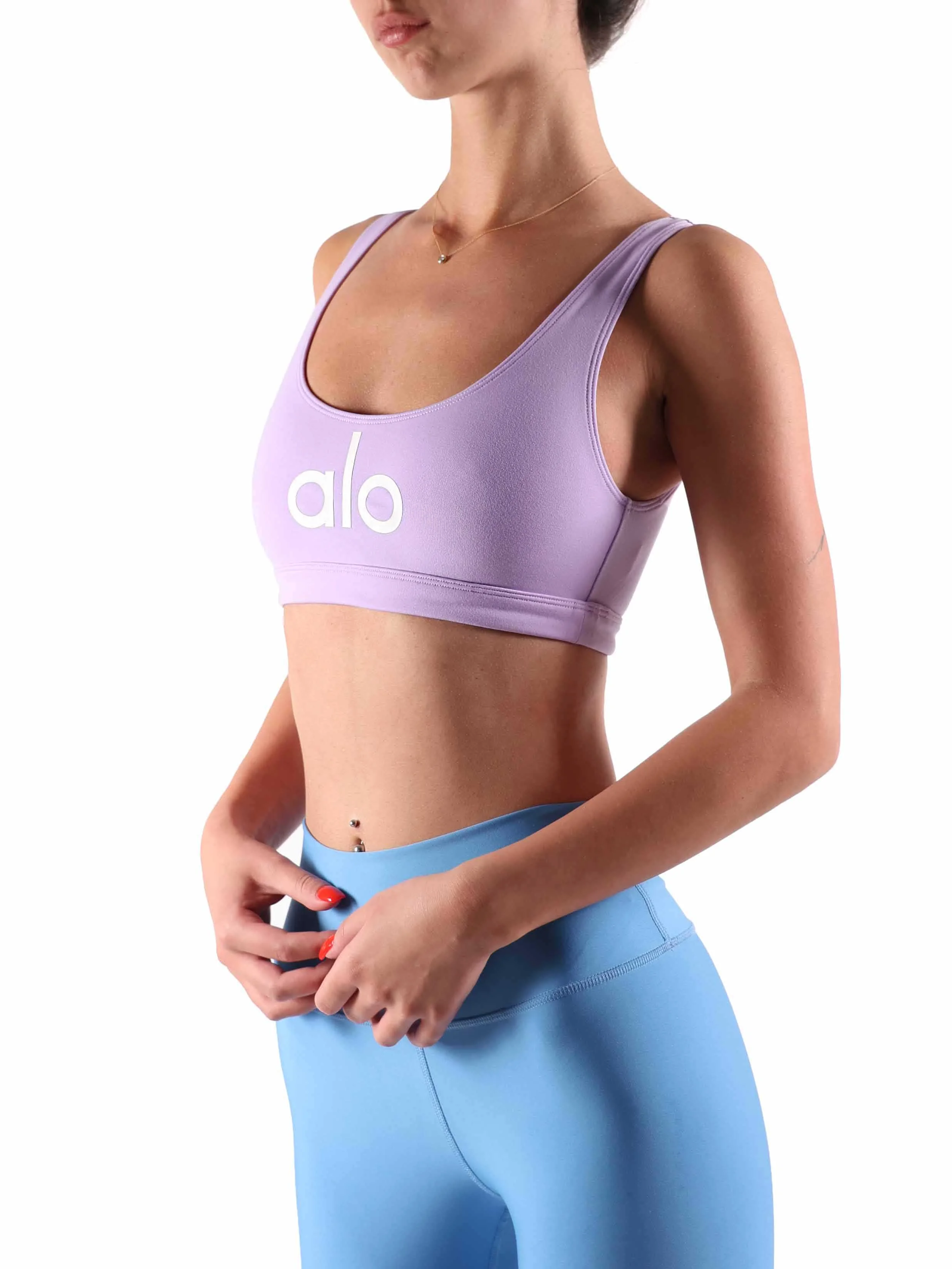 Alo Yoga - AMBIENT LOGO BRA VLTSKS/WH XS Alo Yoga - AMBIENT LOGO BRA VLTSKS/WH XS