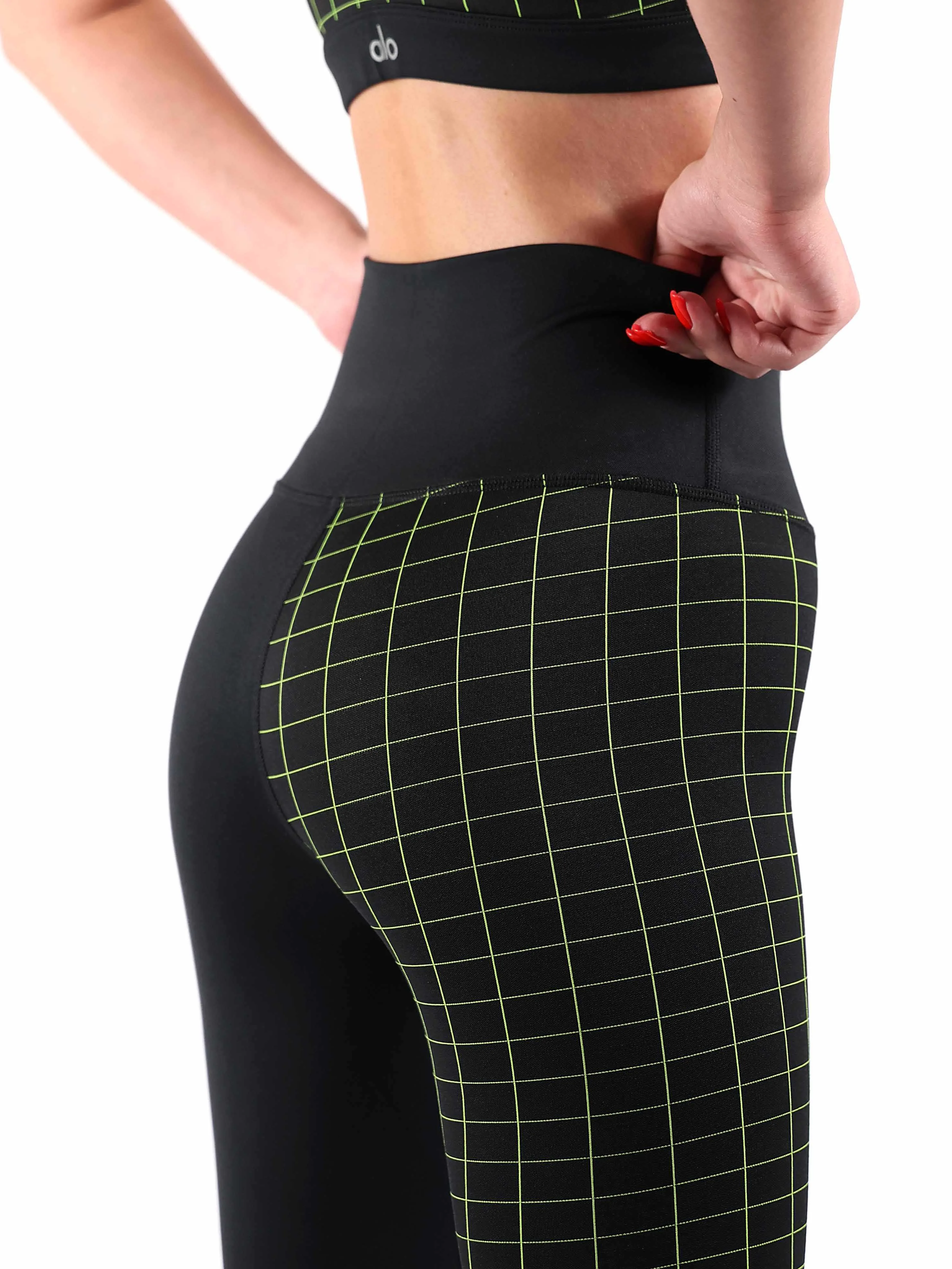 Alo Yoga - AIRTCH HW N PLD LG GRN/BLK XS Alo Yoga - AIRTCH HW N PLD LG GRN/BLK XS