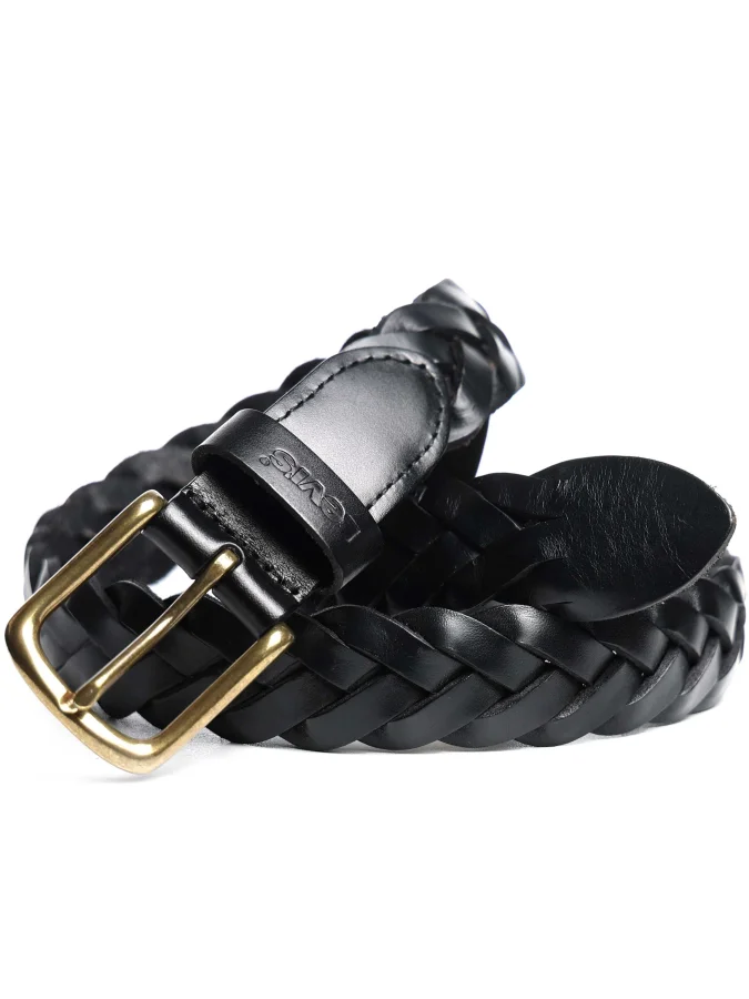 levi's - LEATHER BRAID BELT 2