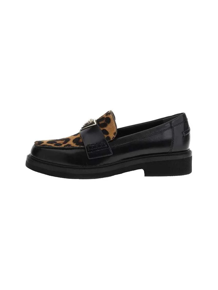 GUESS - SHATHA loafers with animal print GUESS - SHATHA loafers with animal print