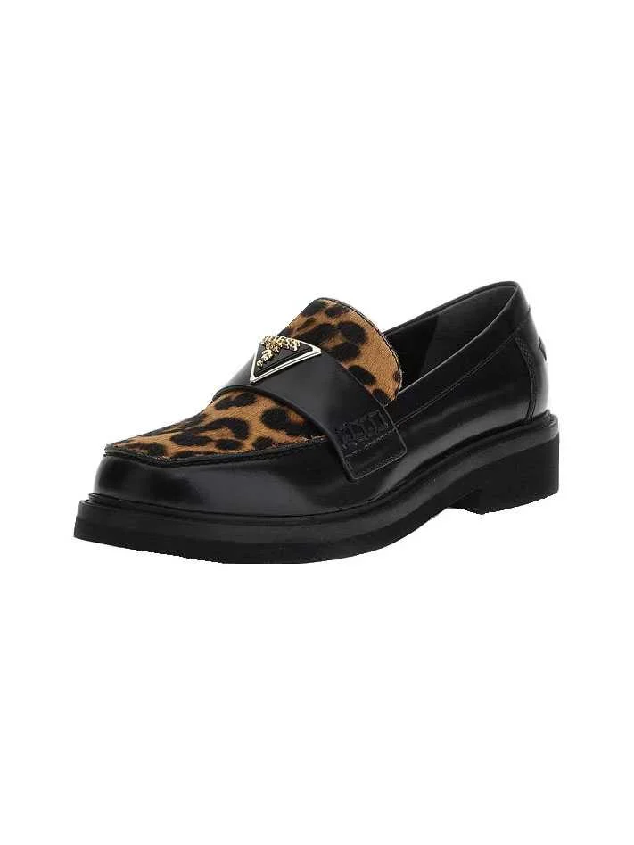 GUESS - SHATHA loafers with animal print GUESS - SHATHA loafers with animal print