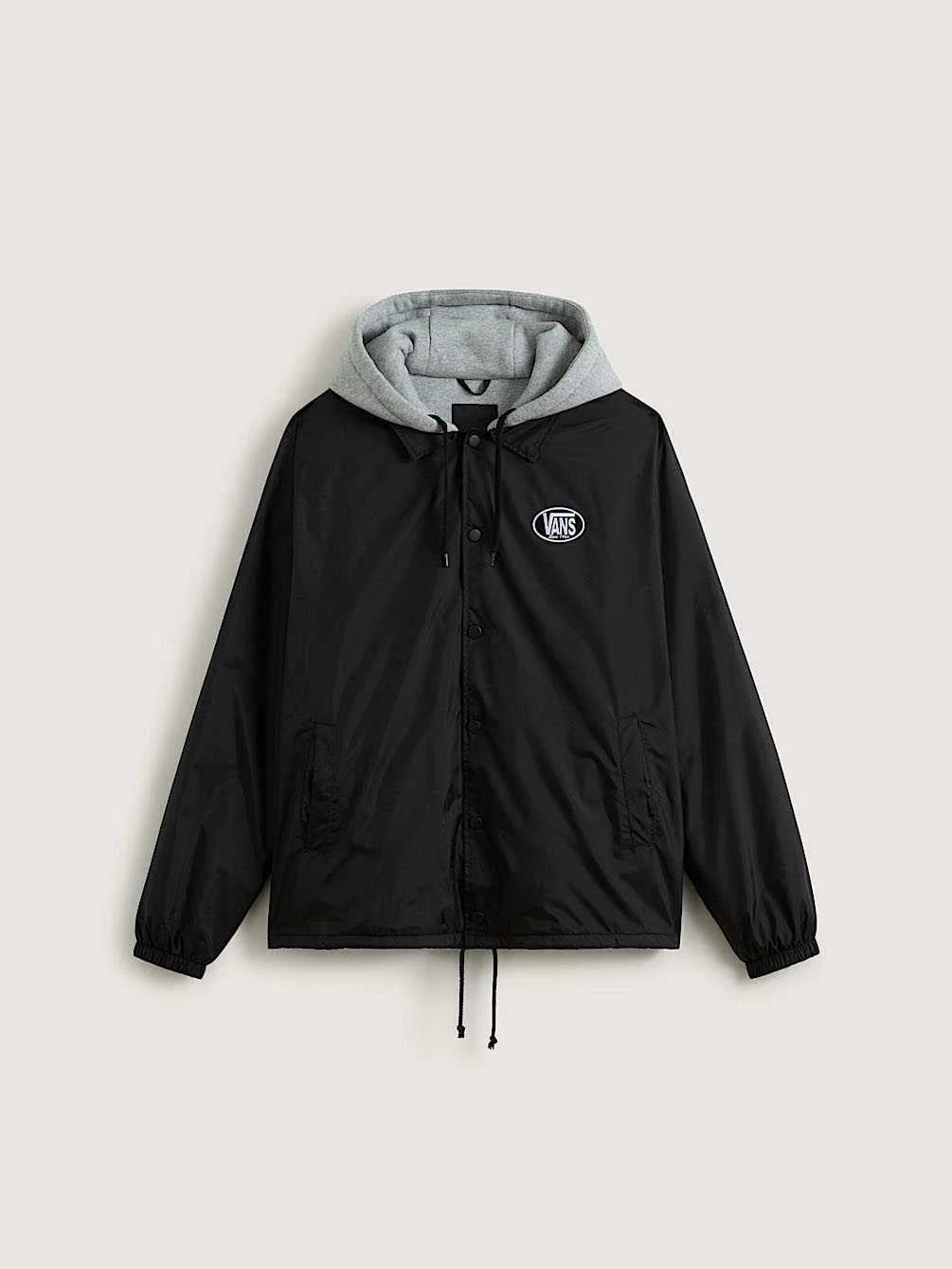 VANS - Riley Hooded Coaches Jacket Black VANS - Riley Hooded Coaches Jacket Black