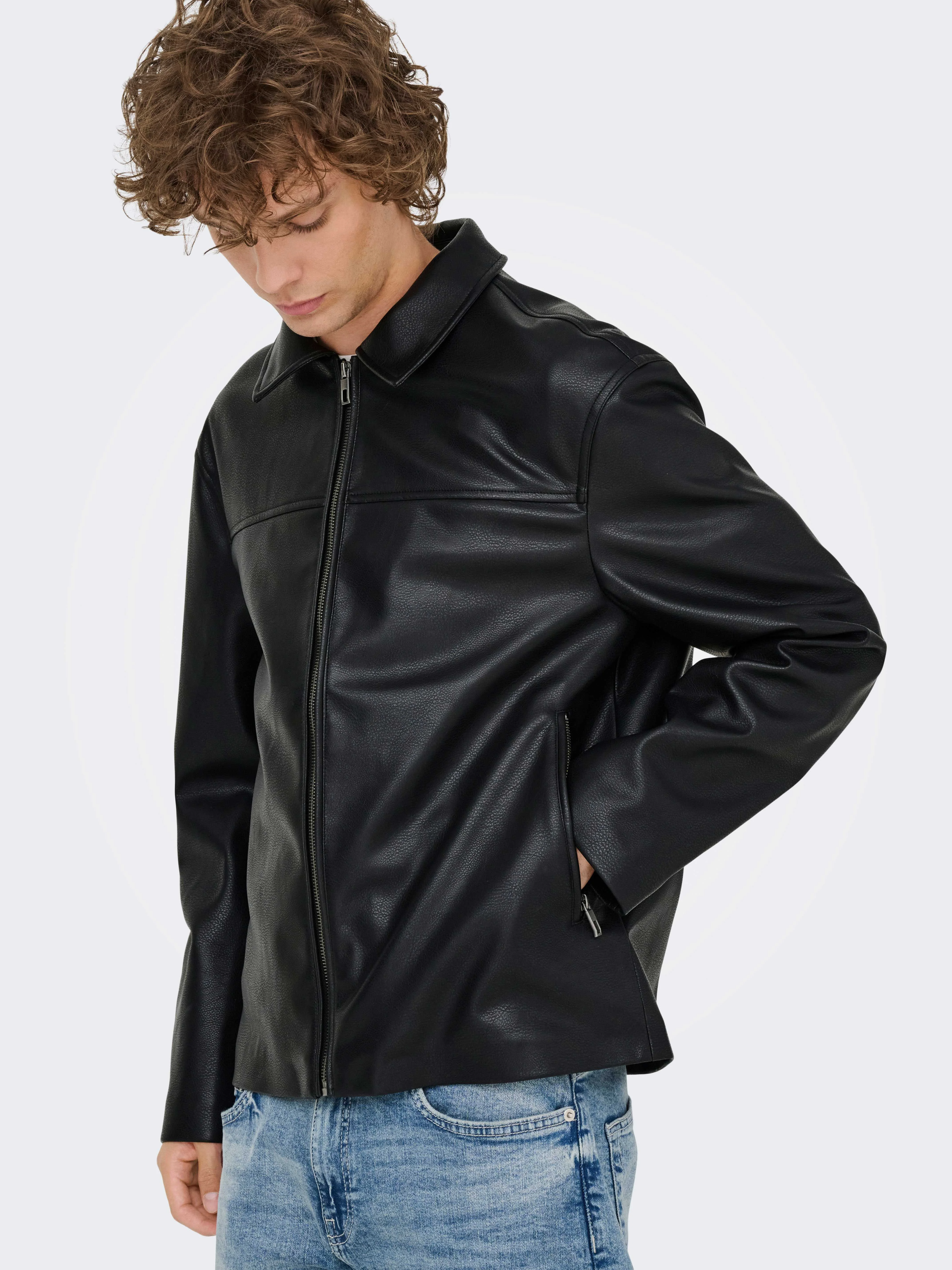 ONLY & SONS - ONSJACK PU JACKET OTW ONLY & SONS - ONSJACK PU JACKET OTW