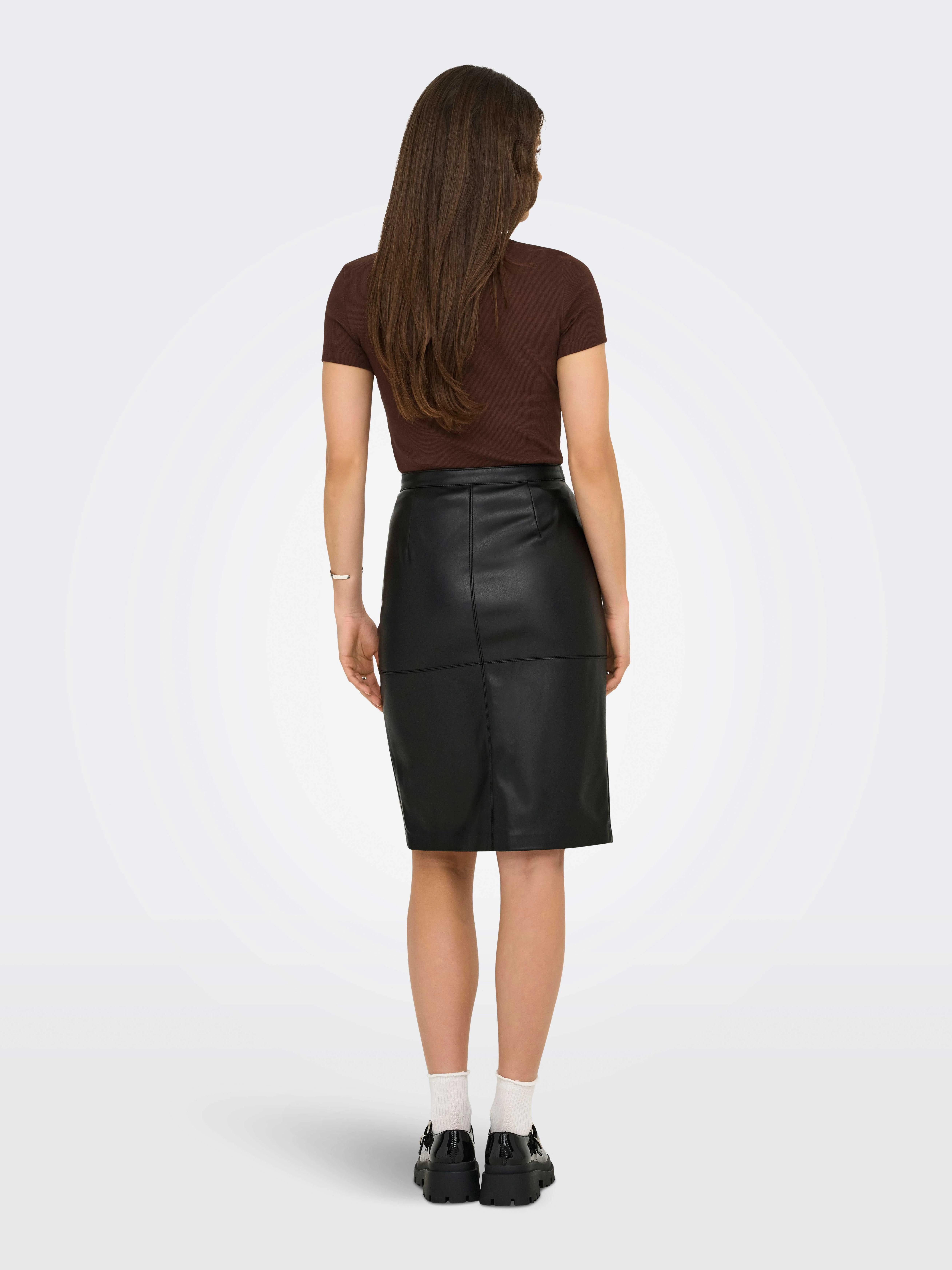 ONLY - ONLOLINE FAUX LEATHER SKIRT... ONLY - ONLOLINE FAUX LEATHER SKIRT...