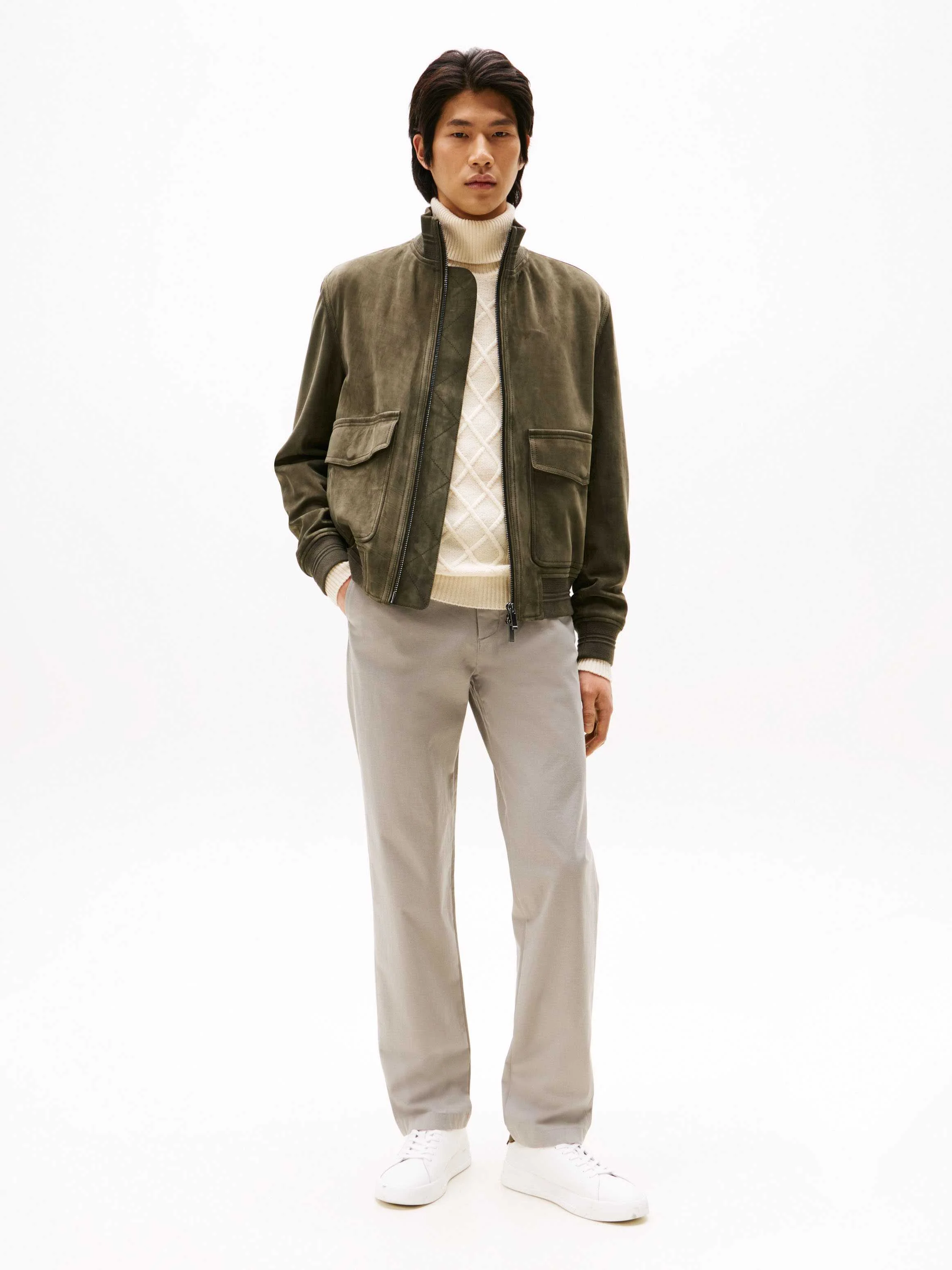 Tommy Hilfiger - DC LEATHER JACKET Tommy Hilfiger - DC LEATHER JACKET