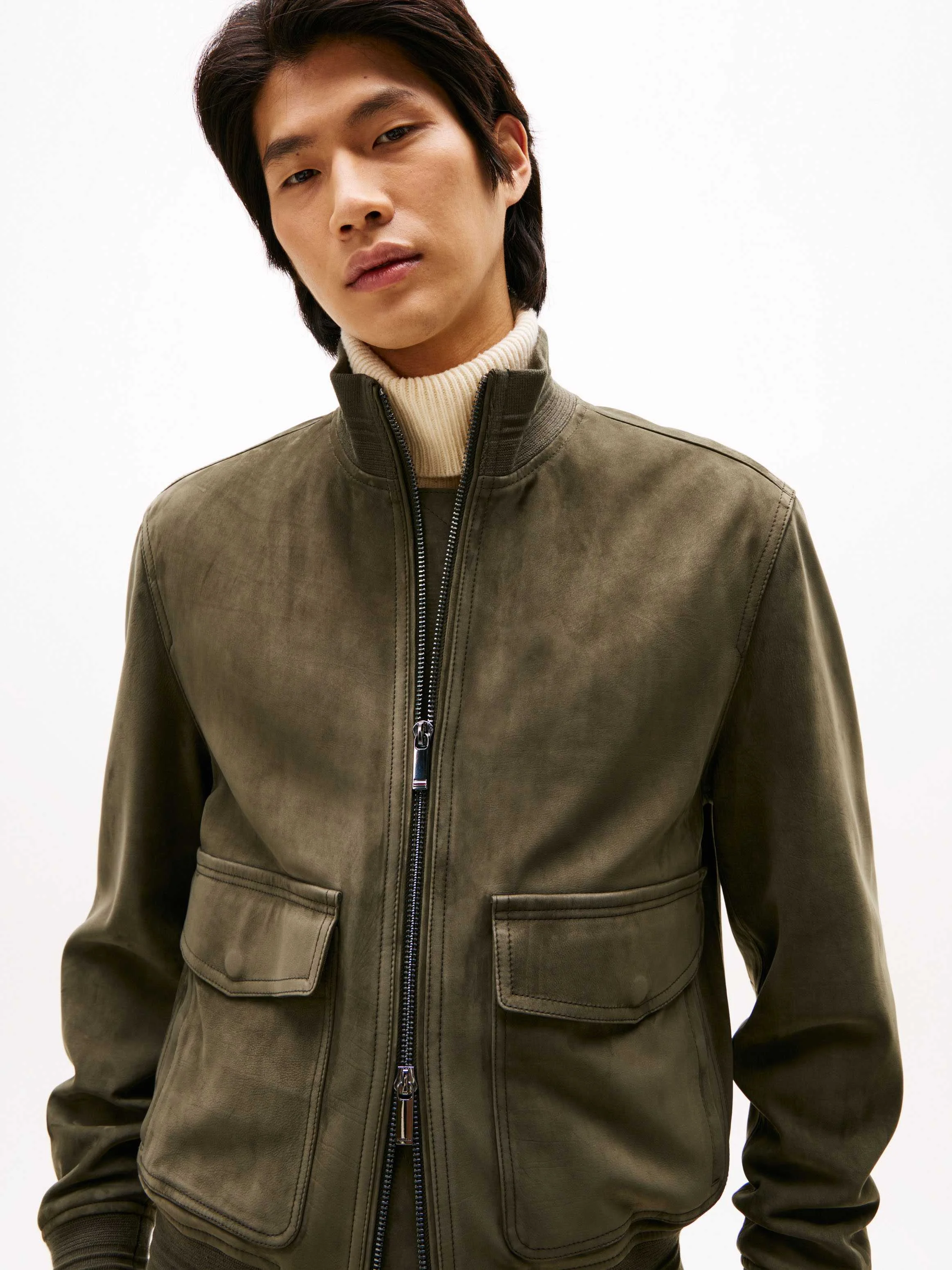 Tommy Hilfiger - DC LEATHER JACKET Tommy Hilfiger - DC LEATHER JACKET
