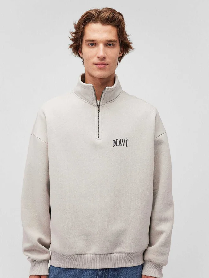 Mavi - HALF ZIP SWEATSHIRT