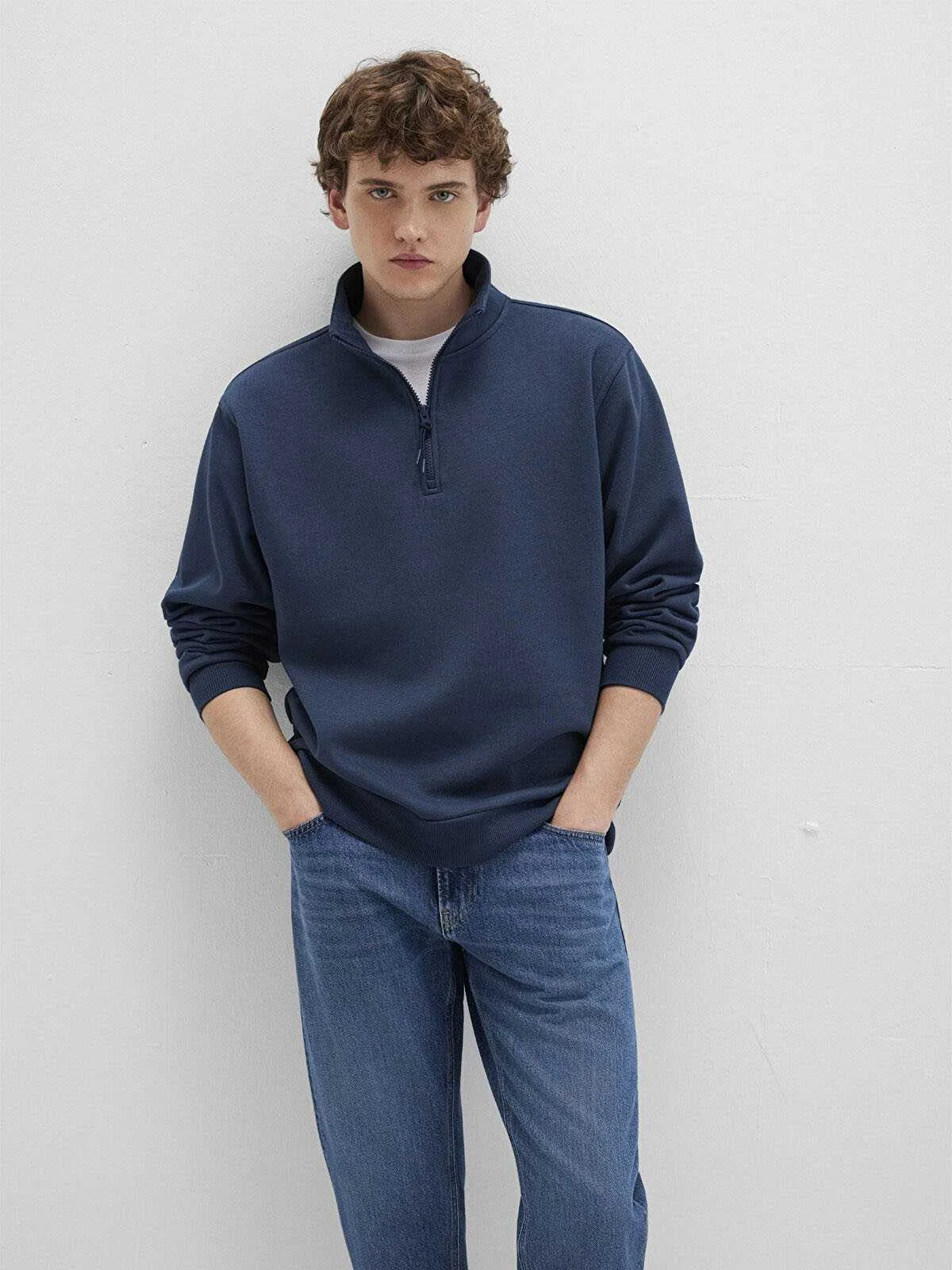 Mavi - HALF ZIP SWEATSHIRT Mavi - HALF ZIP SWEATSHIRT