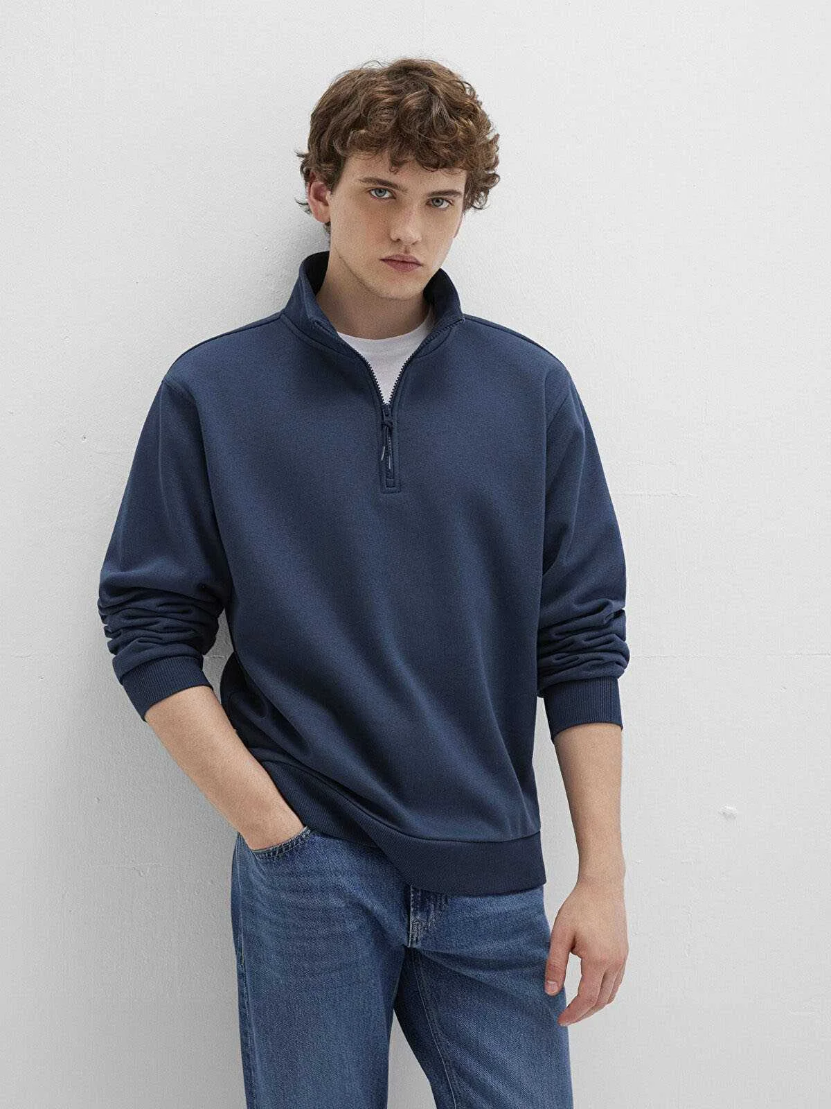 Mavi - HALF ZIP SWEATSHIRT Mavi - HALF ZIP SWEATSHIRT