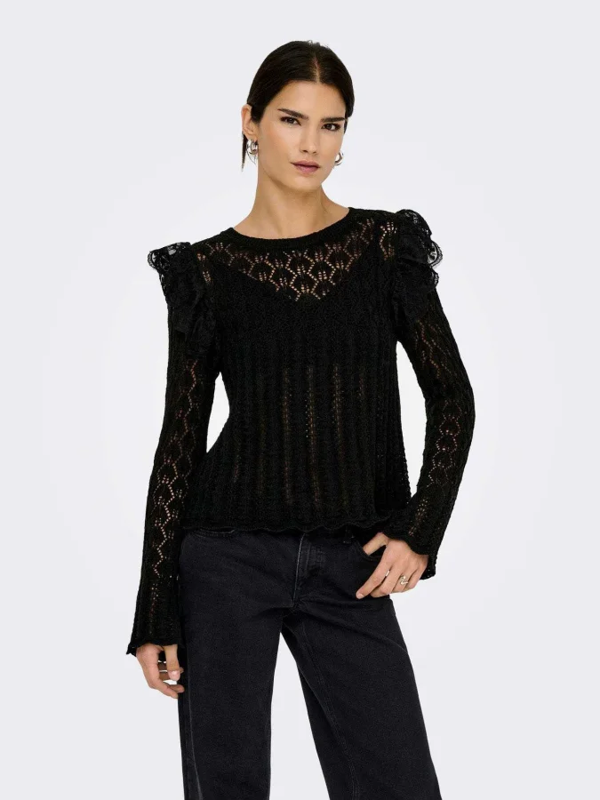 ONLY - ONLASHLEY LS O-NECK...