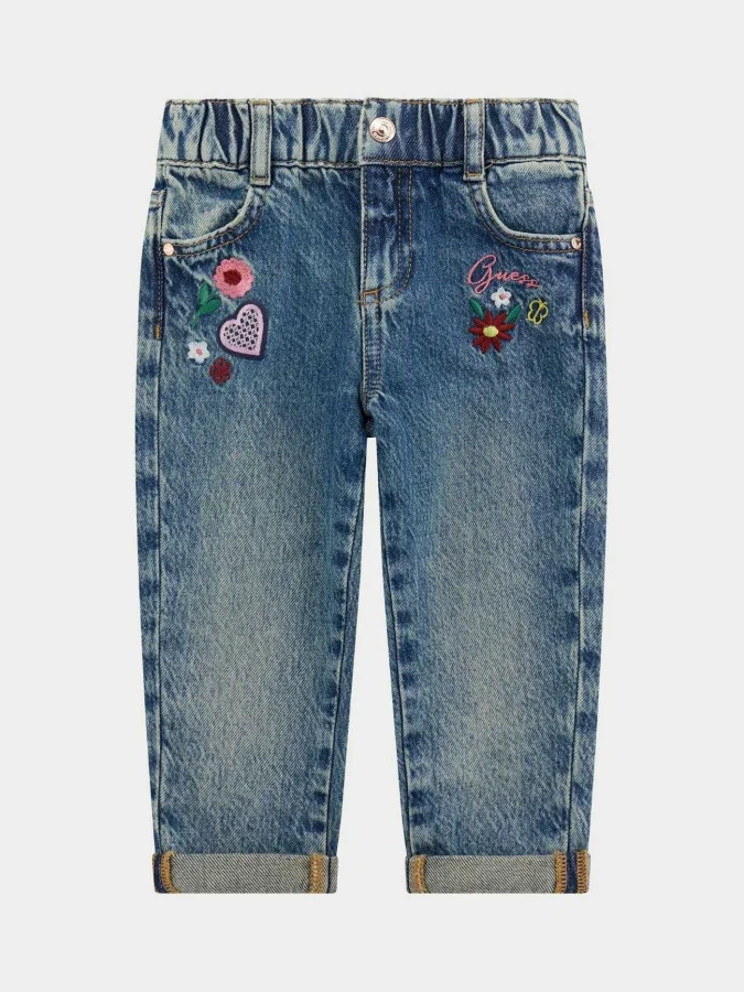 GUESS - RGD DENIM MOM FIT...