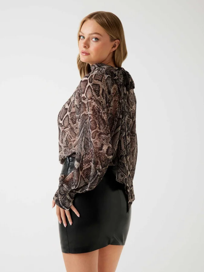 GUESS - LS AUDRINE BOW BLOUSE 2