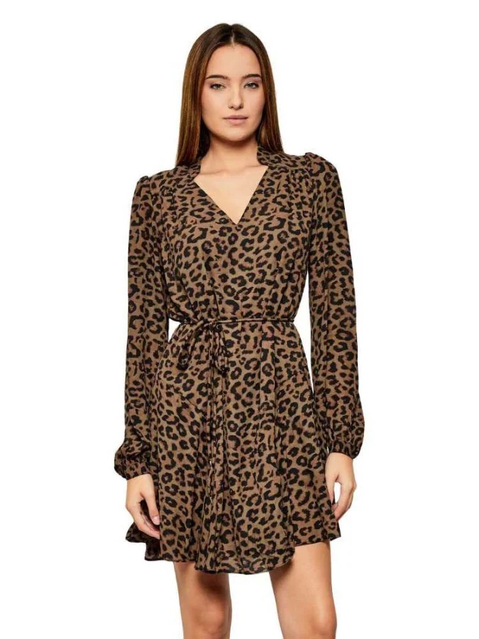 GUESS - LS WANDA FLARE DRESS