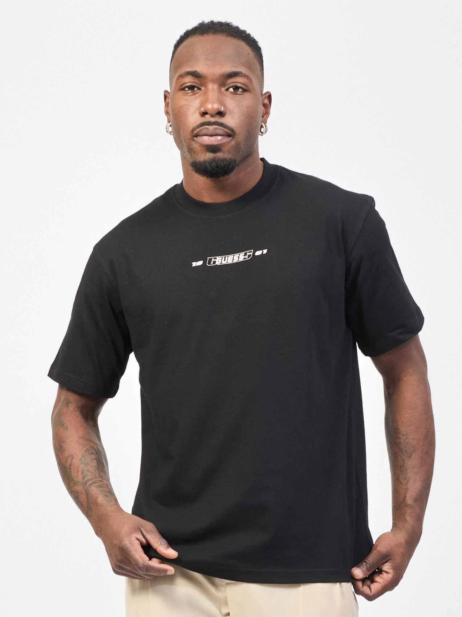 GUESS - NICCO CN LS T-SHIRT GUESS - NICCO CN LS T-SHIRT