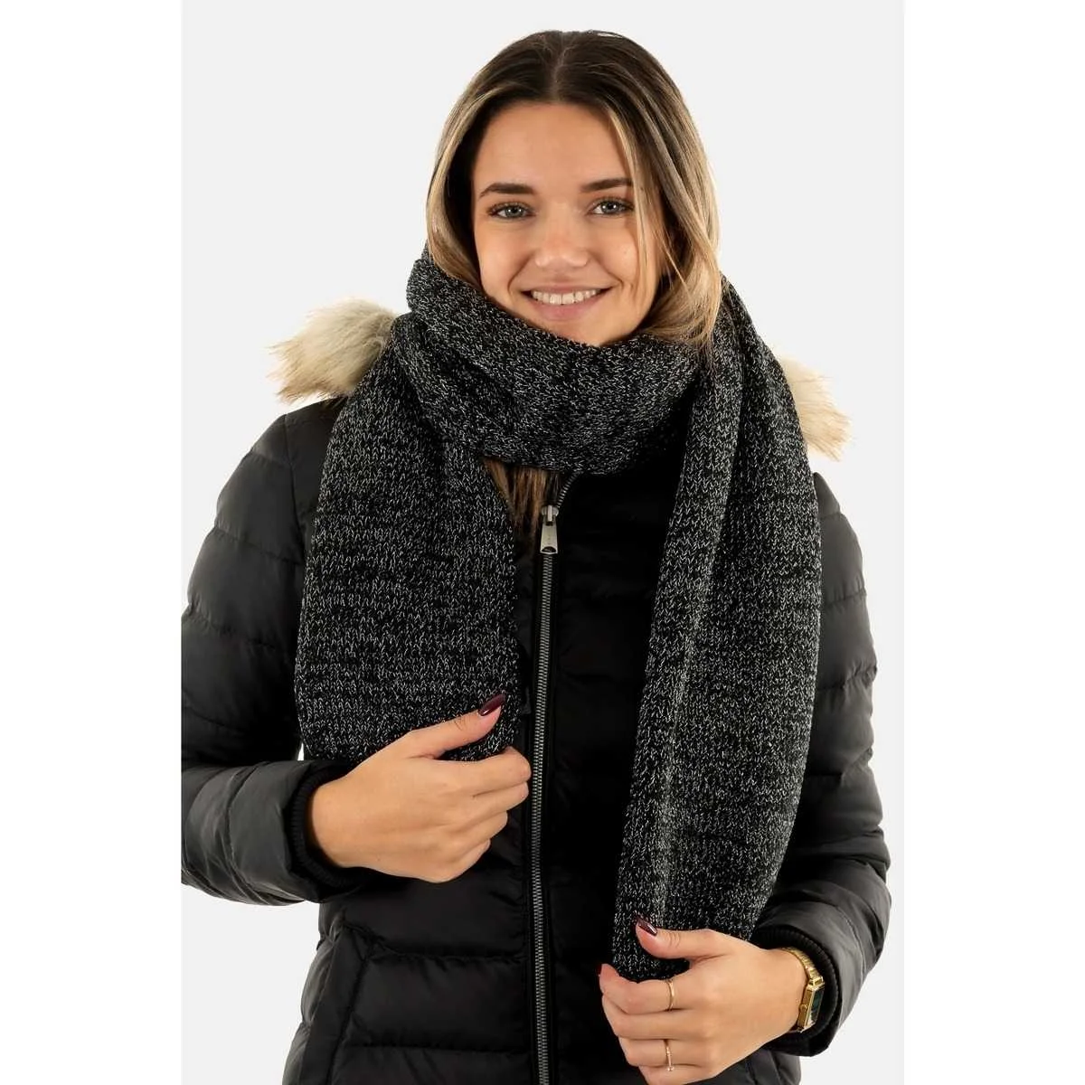 ONLY - ONLTHRINA KNIT LUREX SCARF CC ONLY - ONLTHRINA KNIT LUREX SCARF CC
