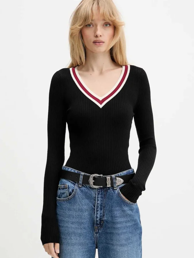 GUESS JEANS - GJ LS VN RIB...