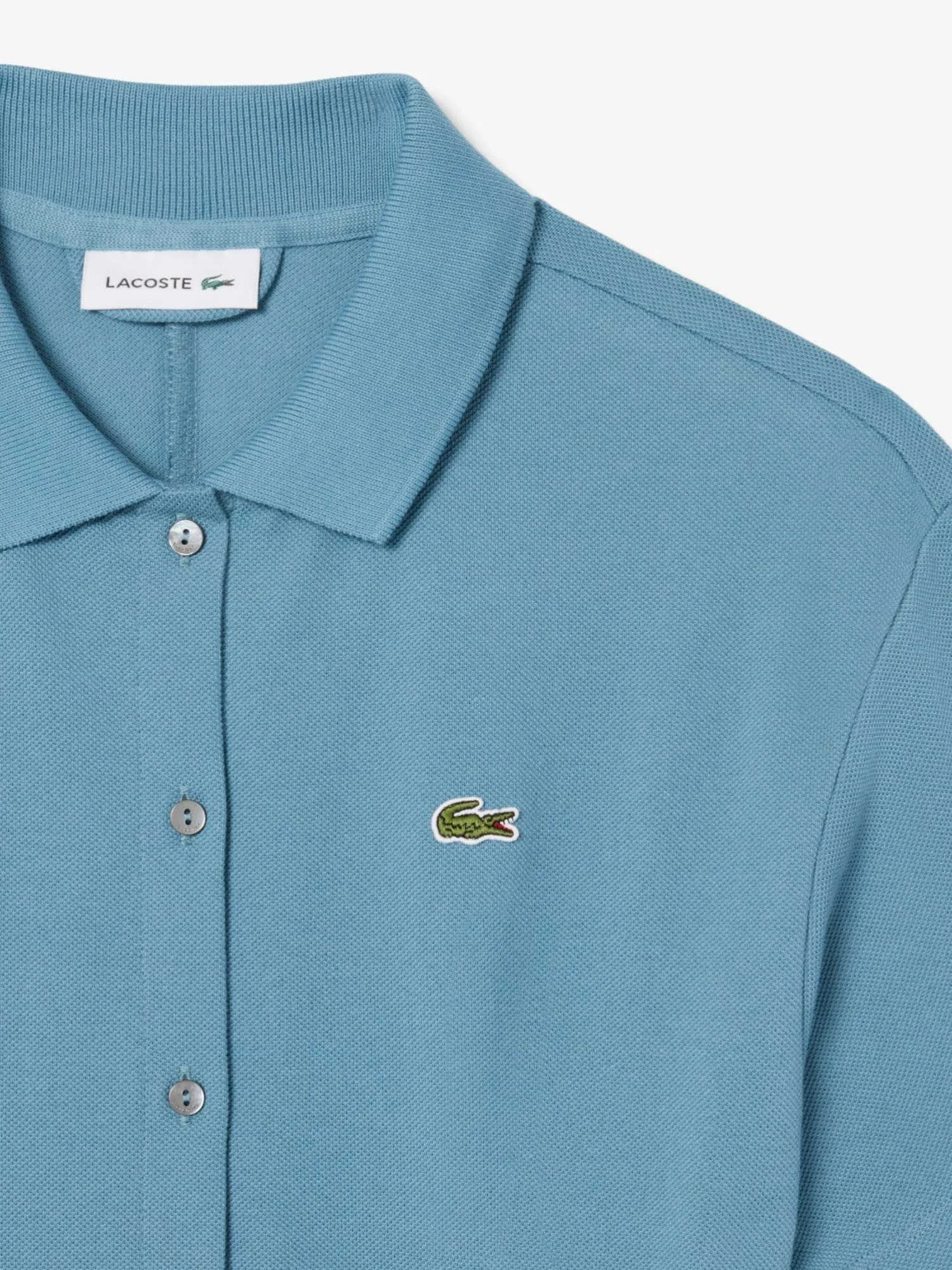 Lacoste - Womens Flared Mini-Piqu Polo Dress Size S Lacoste - Womens Flared Mini-Piqu Polo Dress Size S