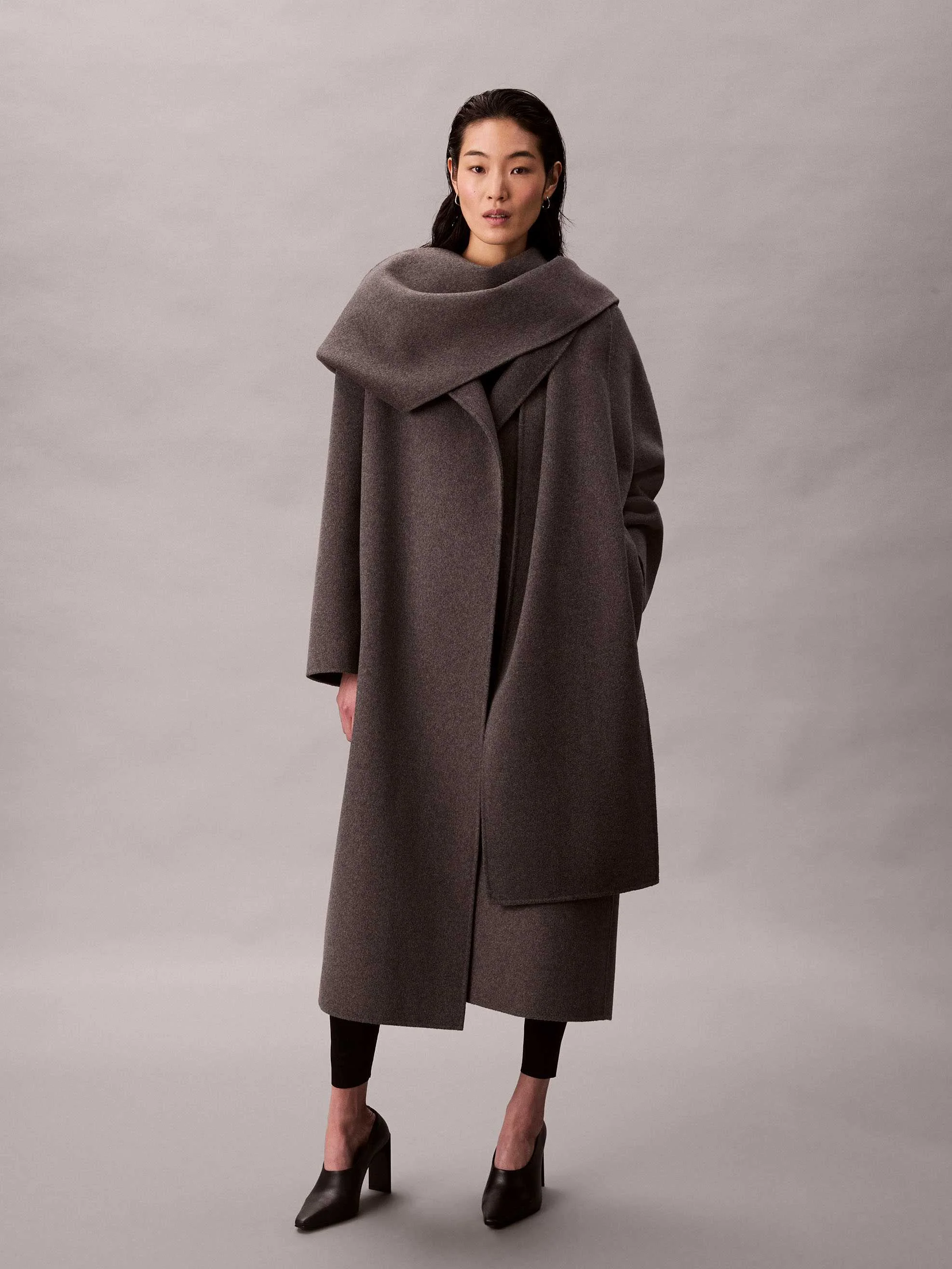 Calvin Klein - Dbl Face Wool Scarf... Calvin Klein - Dbl Face Wool Scarf...