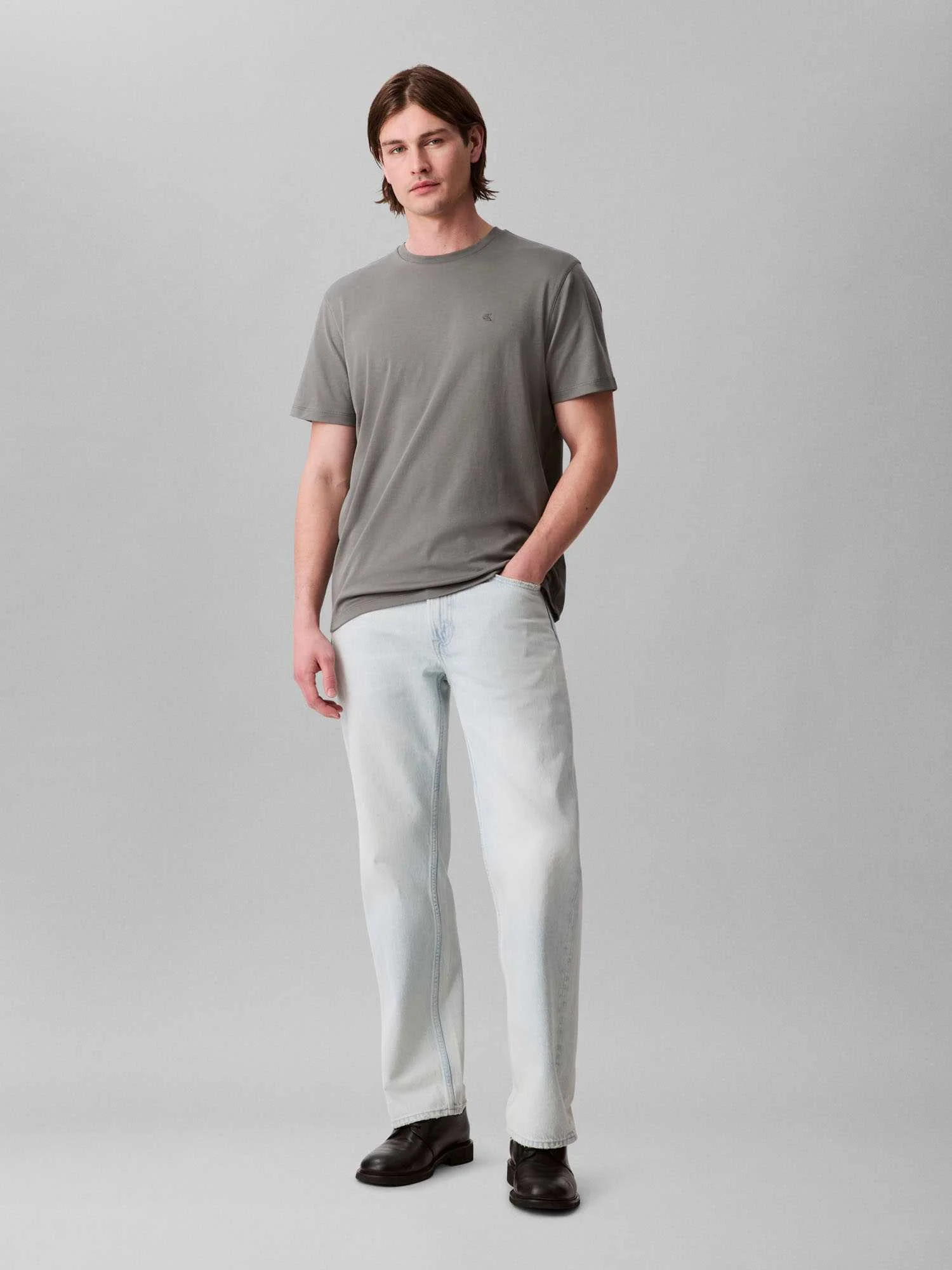 Calvin Klein - SS SUPIMA CHEST EMB... Calvin Klein - SS SUPIMA CHEST EMB...