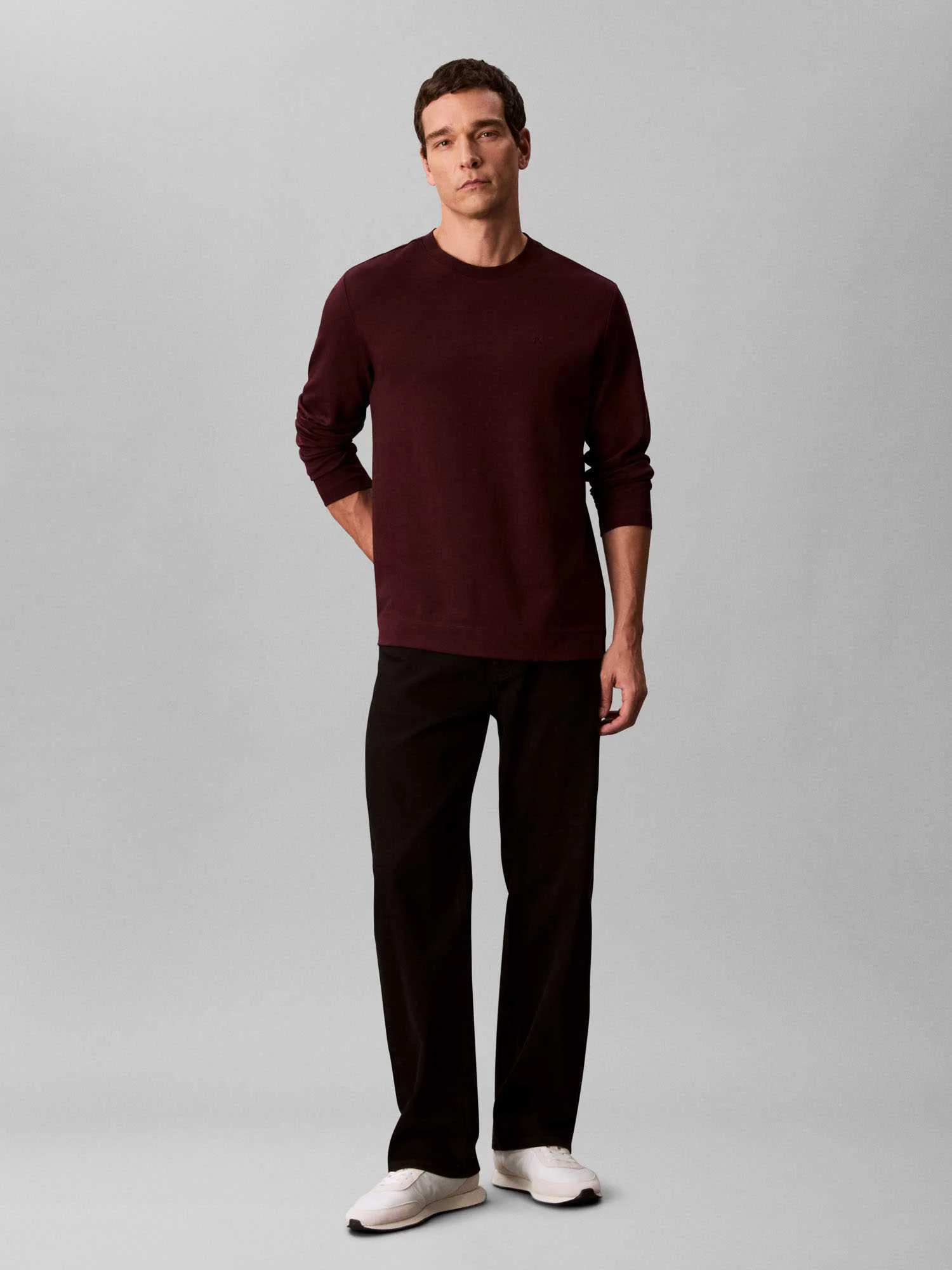 Calvin Klein - LS LUXE INTERLOCK... Calvin Klein - LS LUXE INTERLOCK...