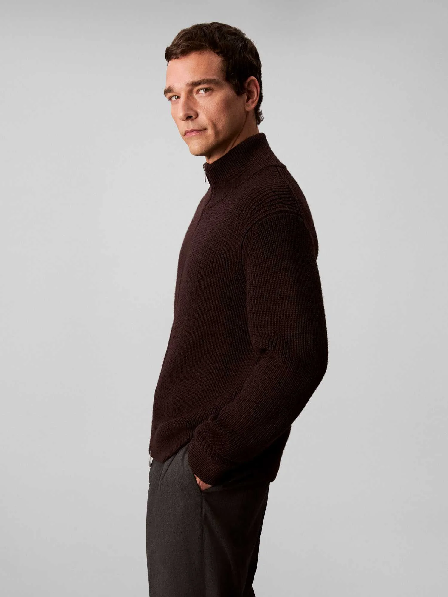 Calvin Klein - LS FZ TEXTURE STITCH... Calvin Klein - LS FZ TEXTURE STITCH...