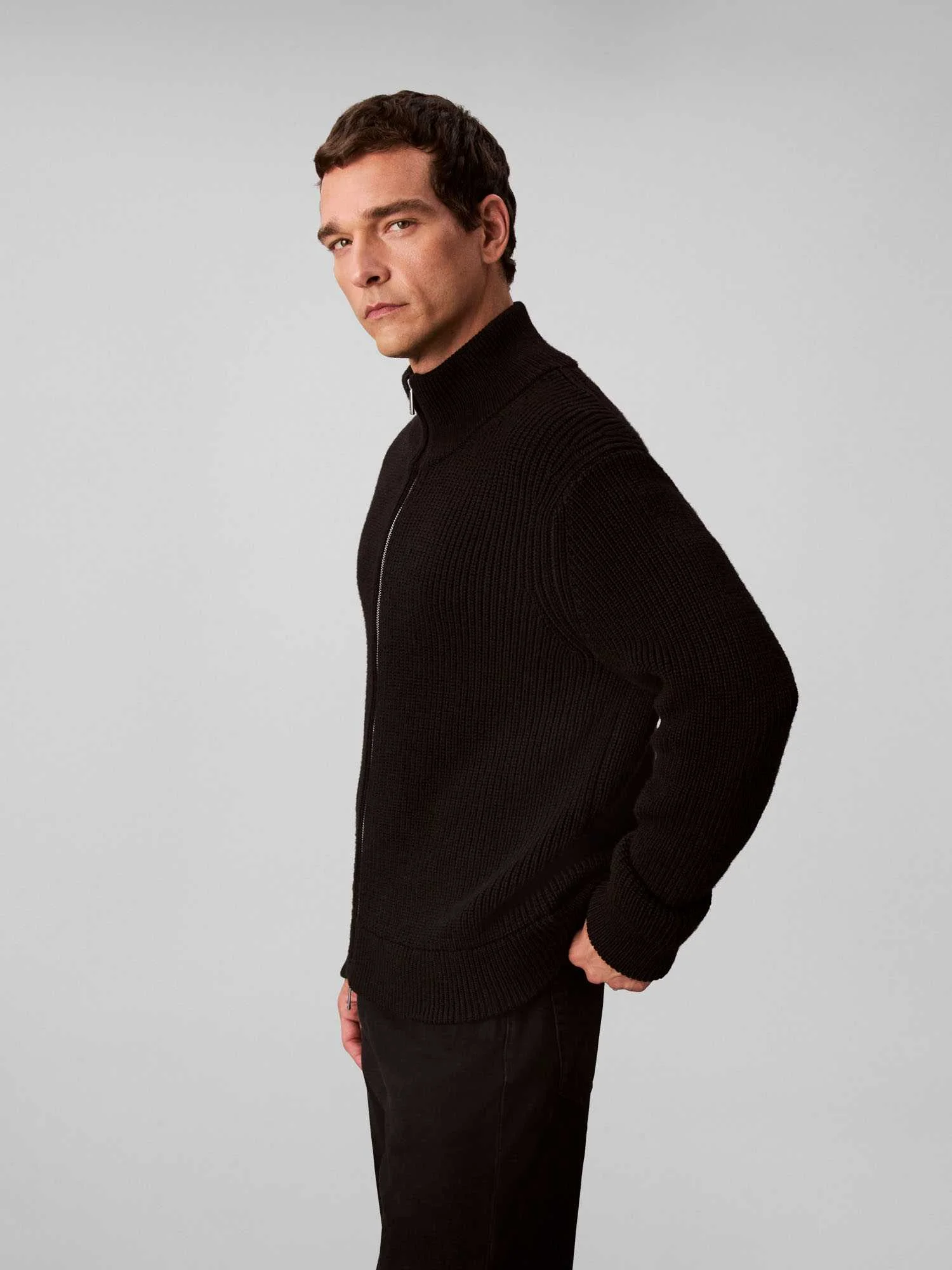 Calvin Klein - LS FZ TEXTURE STITCH... Calvin Klein - LS FZ TEXTURE STITCH...