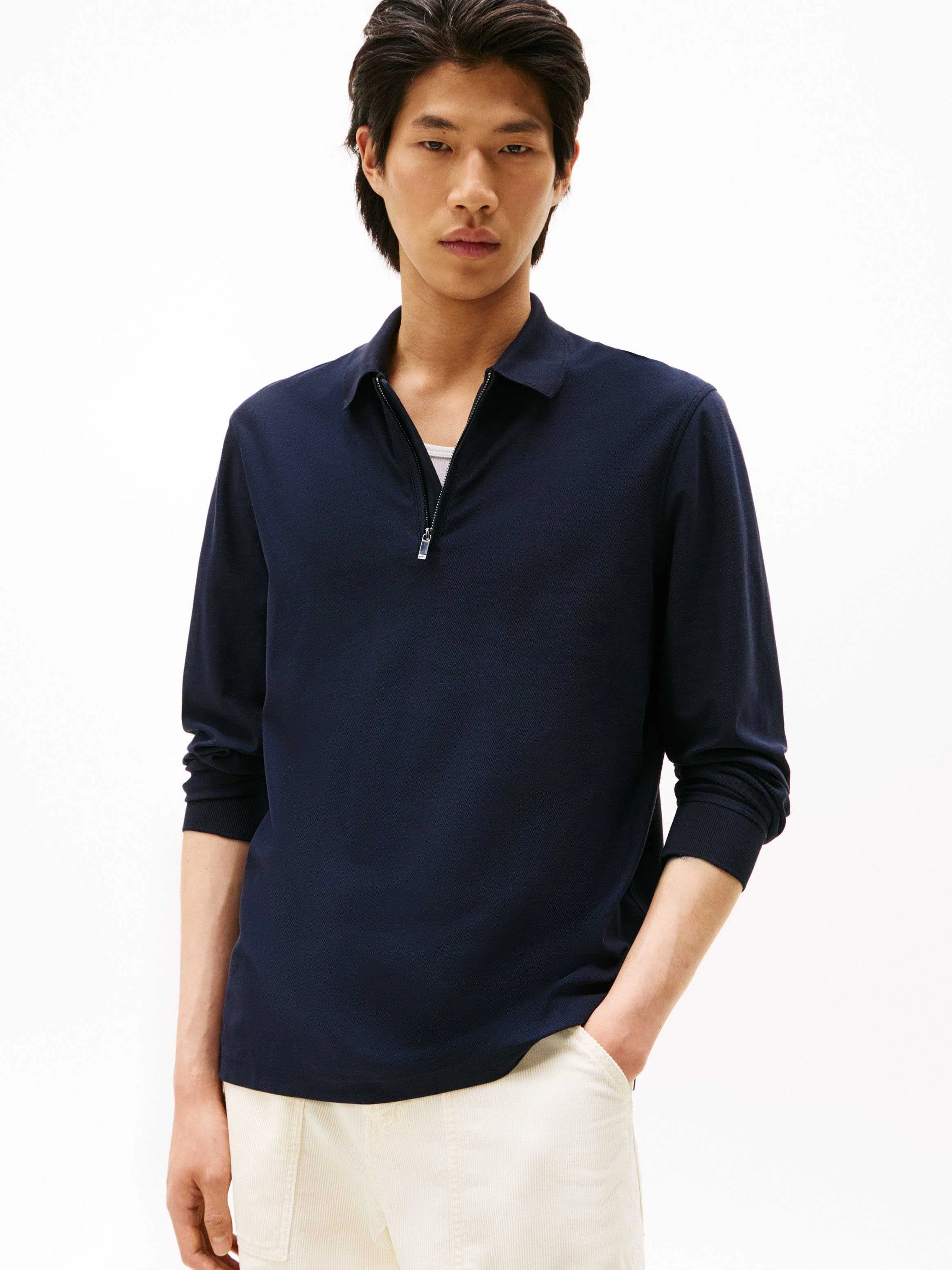 Tommy Hilfiger - DC PERFORMANCE ZIP POLO Tommy Hilfiger - DC PERFORMANCE ZIP POLO