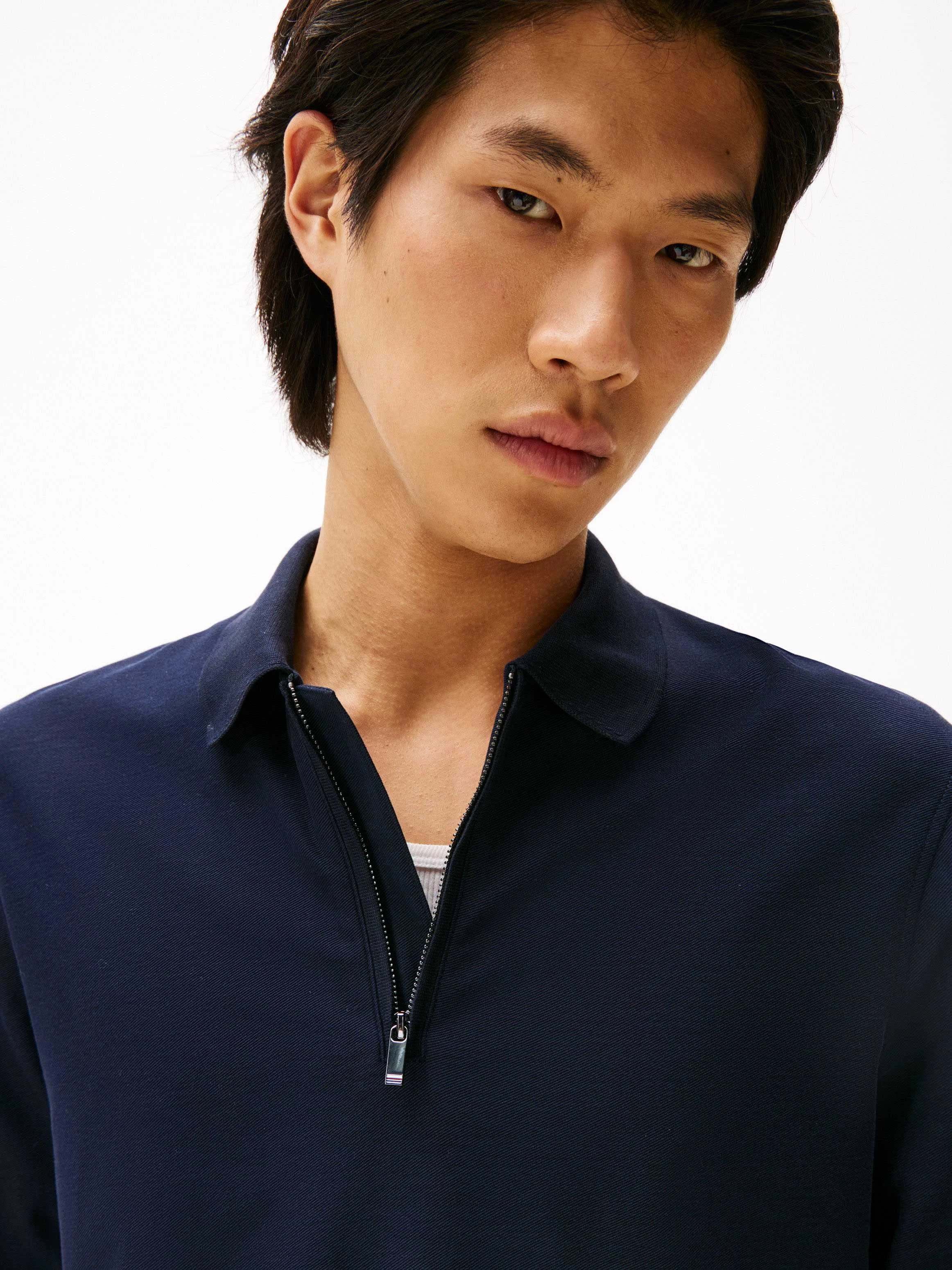 Tommy Hilfiger - DC PERFORMANCE ZIP POLO Tommy Hilfiger - DC PERFORMANCE ZIP POLO