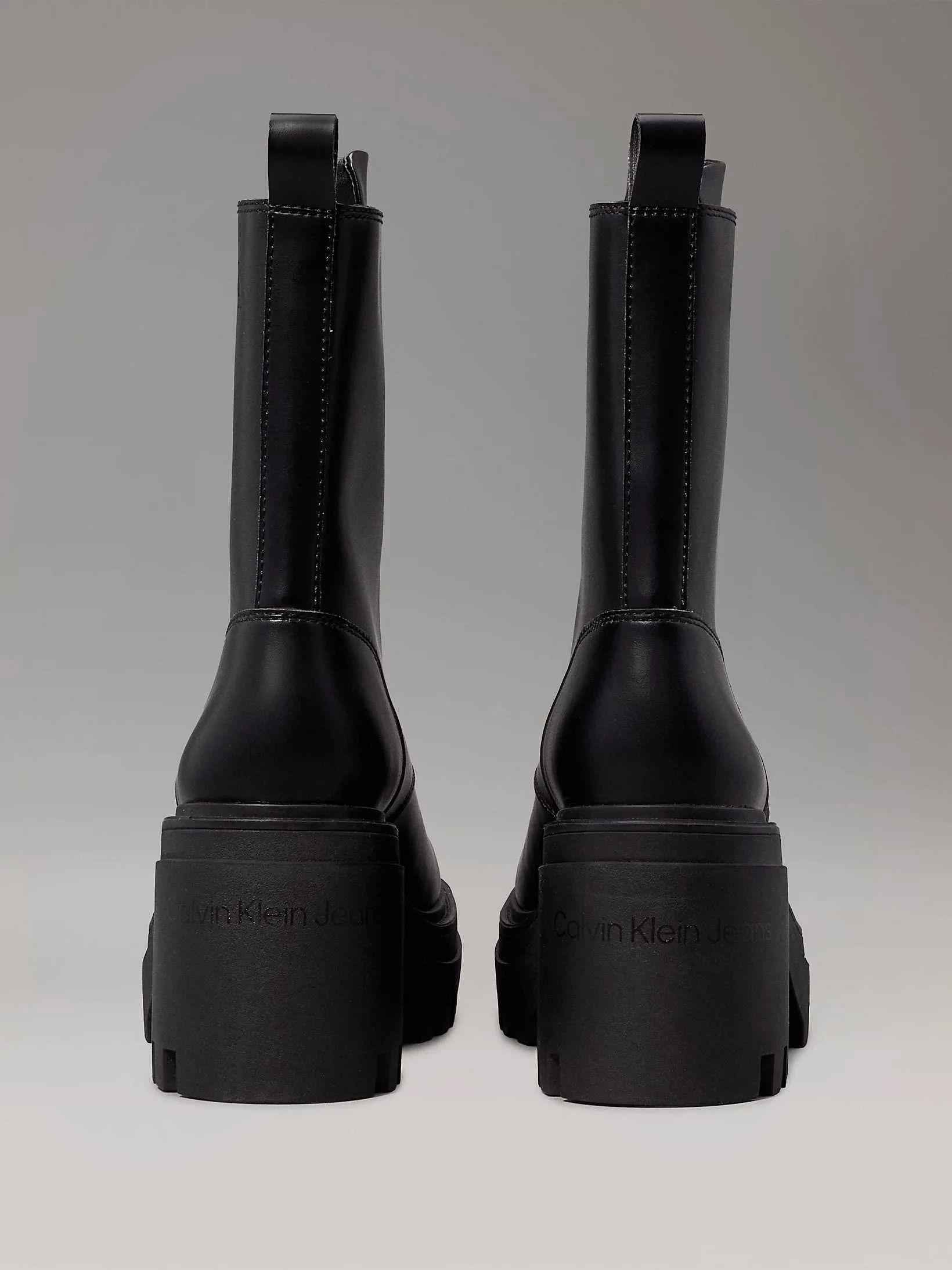 Calvin Klein - CHUNKY HEELED ZIP BOOT... Calvin Klein - CHUNKY HEELED ZIP BOOT...