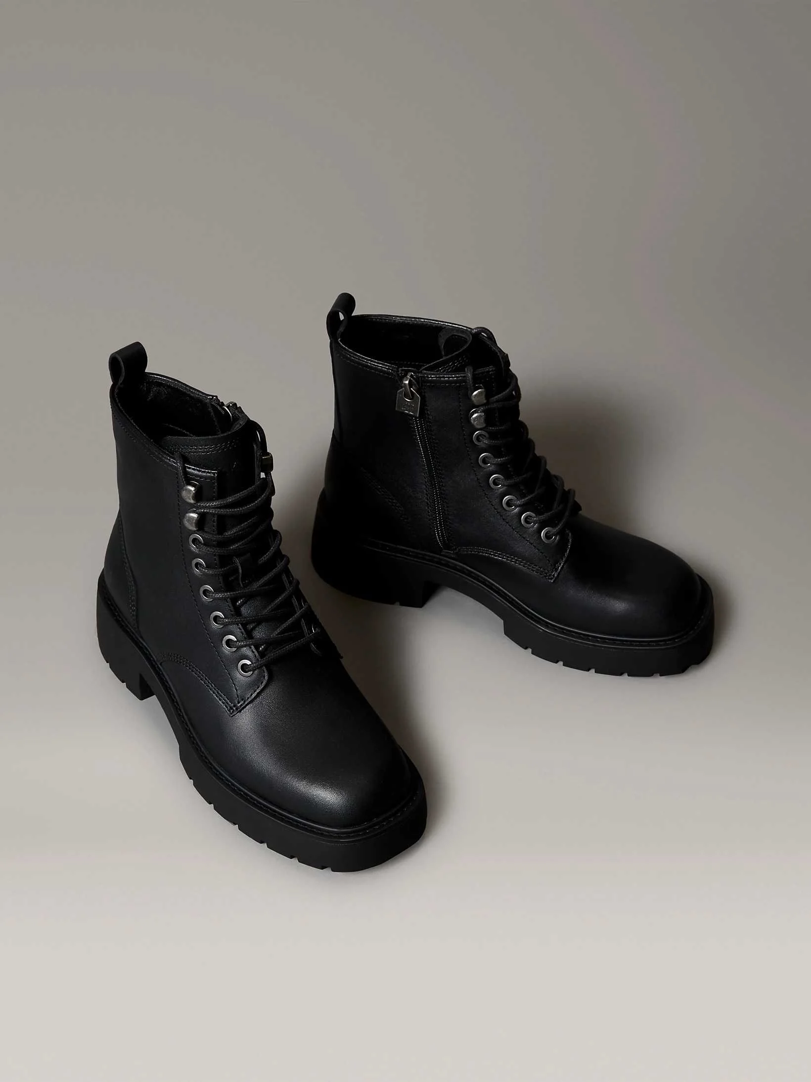 Calvin Klein - CHUNKY LACE UP ZIP BOOT Calvin Klein - CHUNKY LACE UP ZIP BOOT
