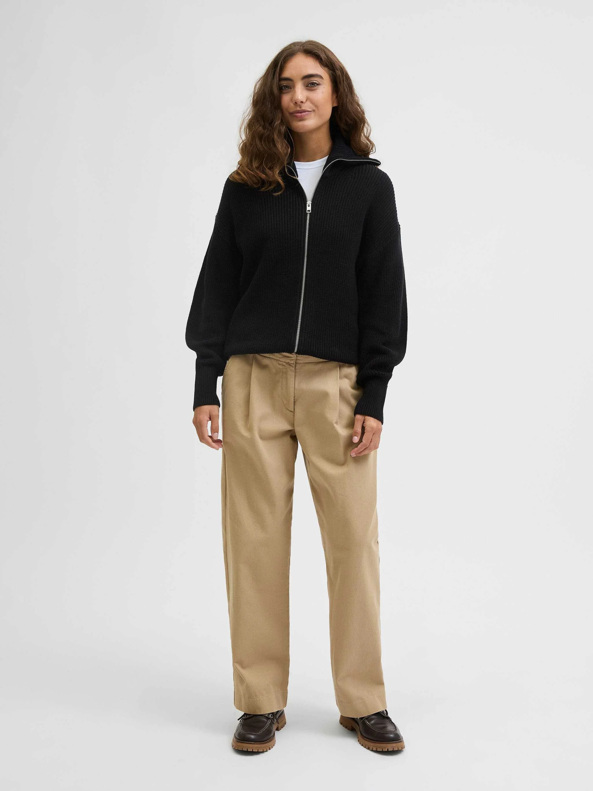 JJXX - JXADELINE TWIST ZIP CARDIGAN KNIT JJXX - JXADELINE TWIST ZIP CARDIGAN KNIT