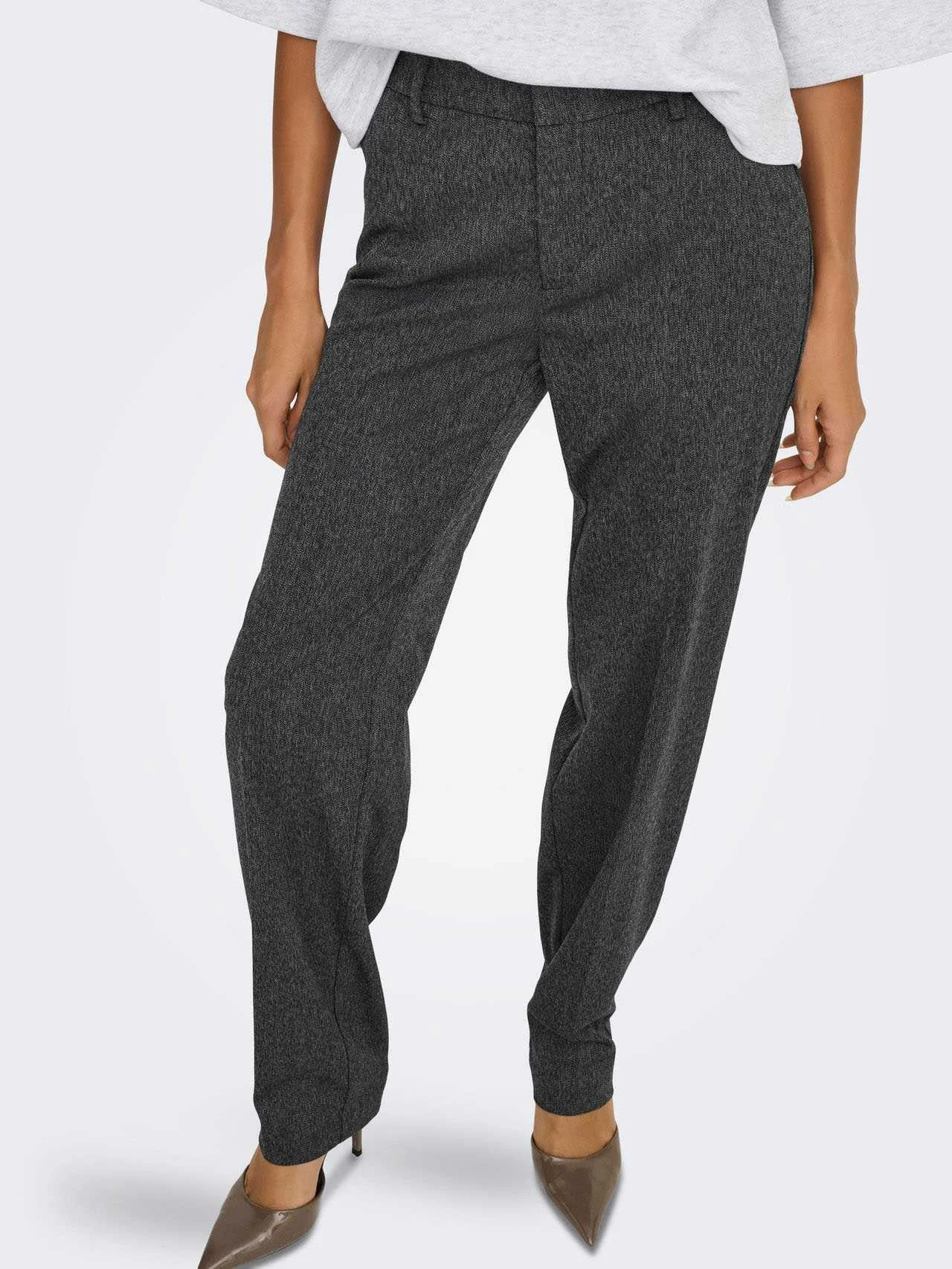 ONLY - ONLMARNIE MW SLIM STR PANT TLR ONLY - ONLMARNIE MW SLIM STR PANT TLR