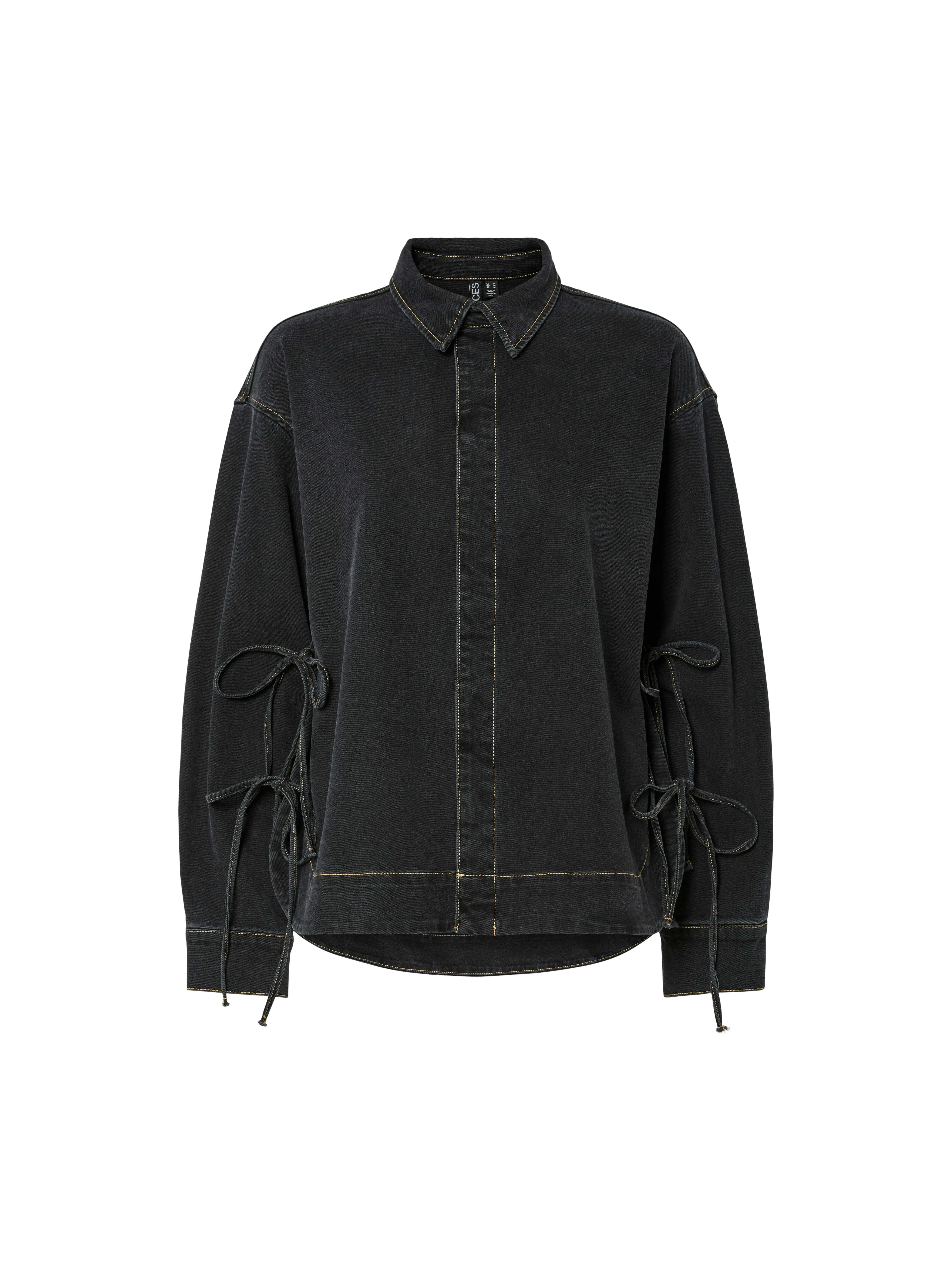 Pieces - PCMATHEA LS CURVED DENIM SHIRT Pieces - PCMATHEA LS CURVED DENIM SHIRT